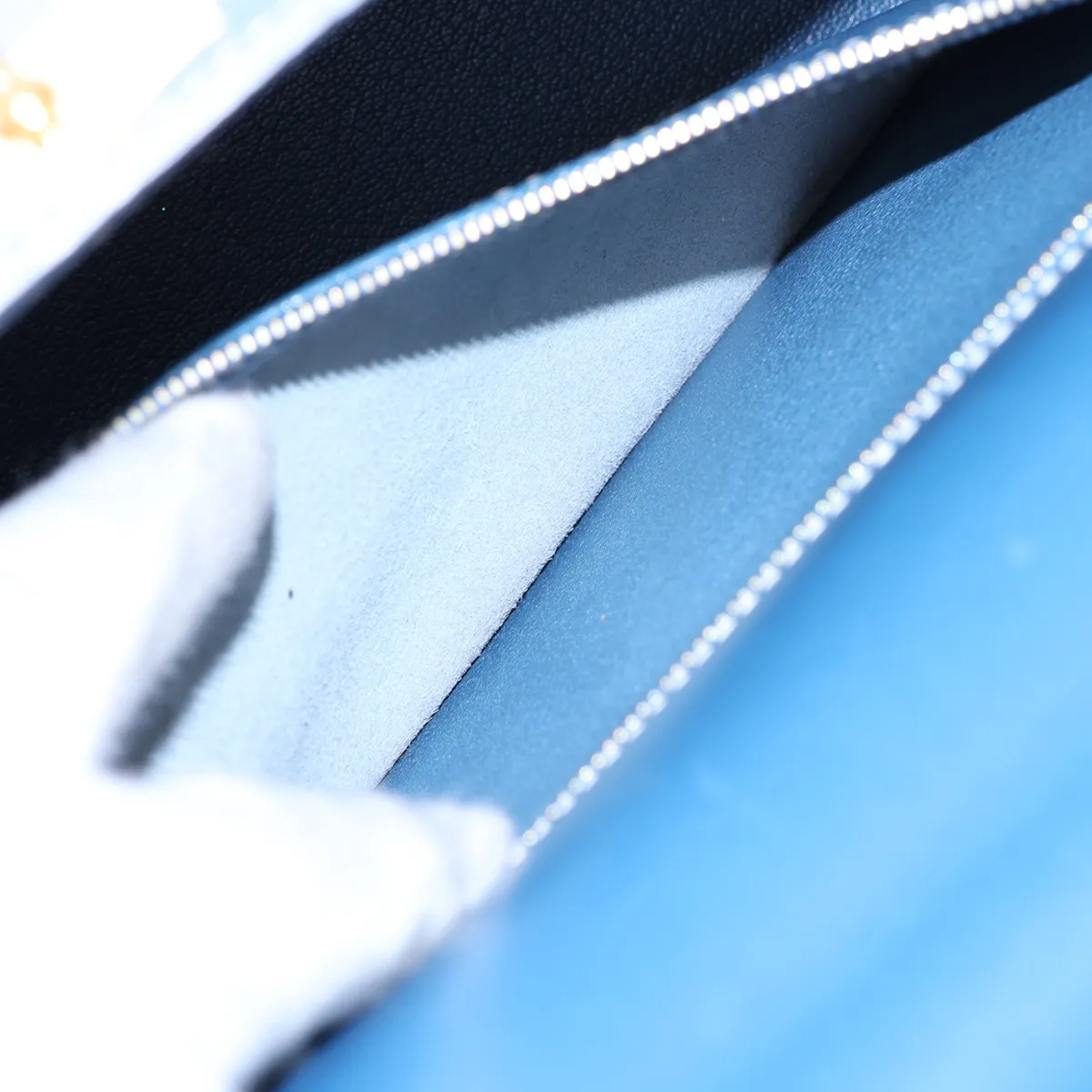 [Individually packaged] Hermes Kelly 28 Sellier Box Calf Blue Thalassa Gold Hardware H:2004 — view 11