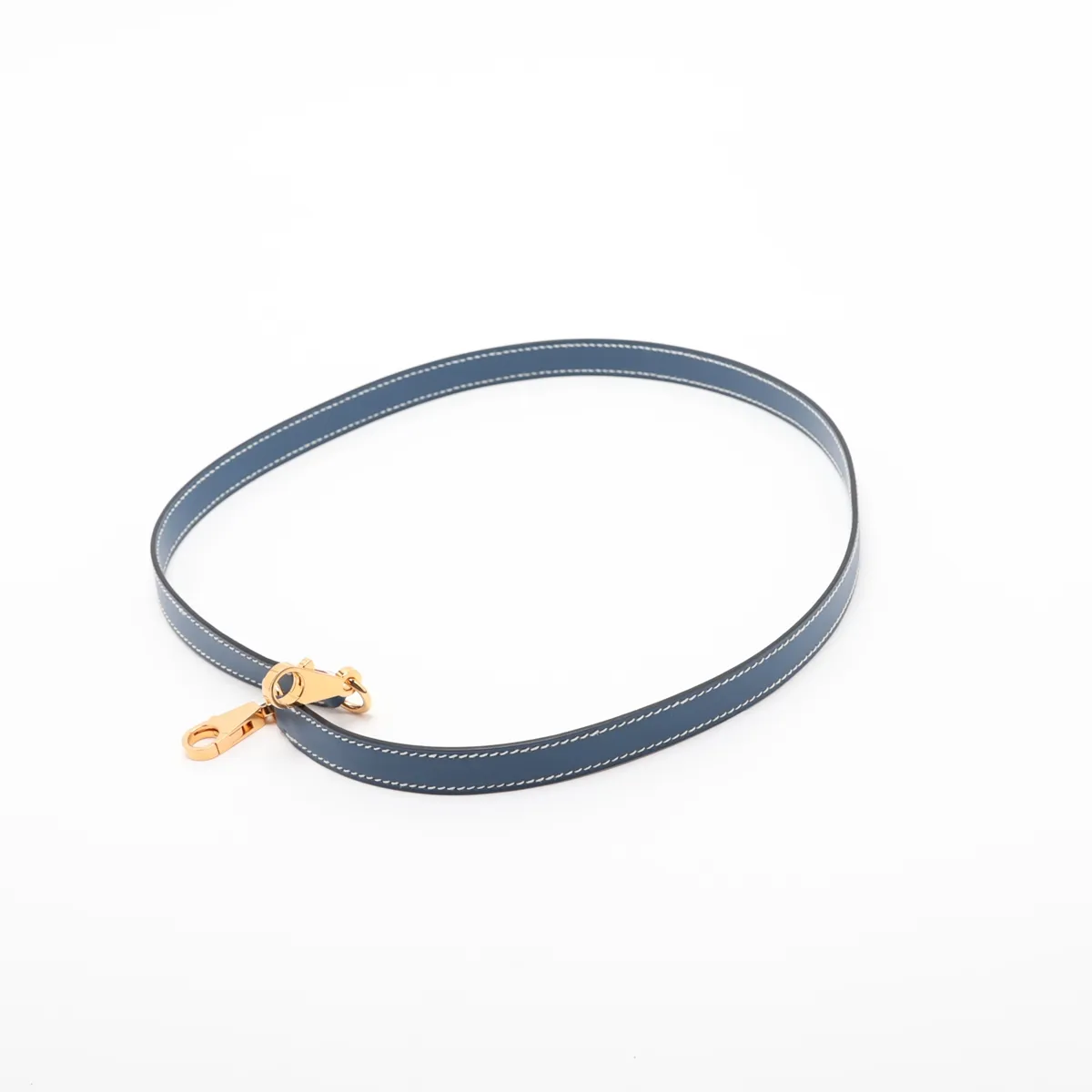 [Individually packaged] Hermes Kelly 28 Sellier Box Calf Blue Thalassa Gold Hardware H:2004 — view 7