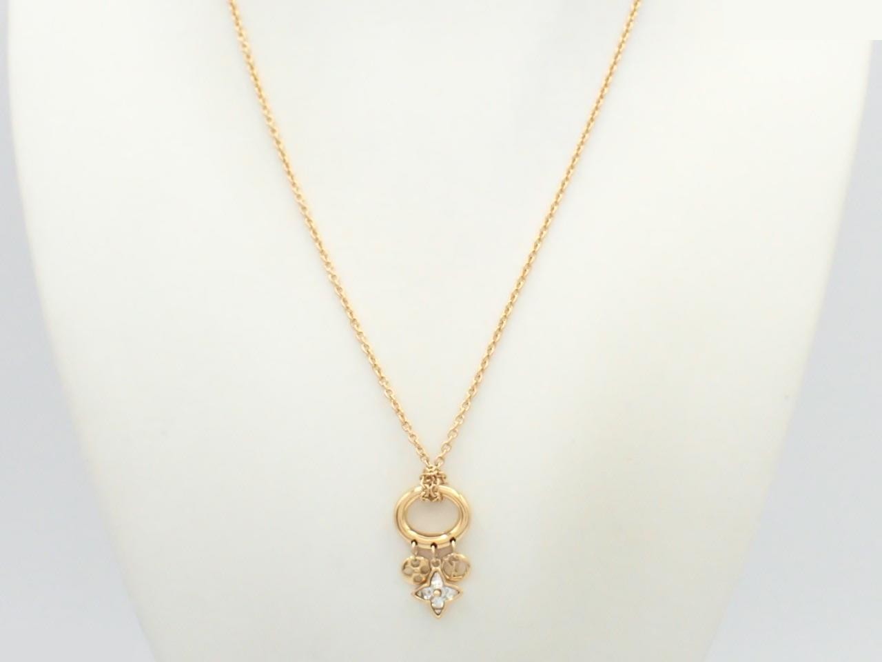 M00592 Collier Blooming Strass Necklace, Gold GP — view 3