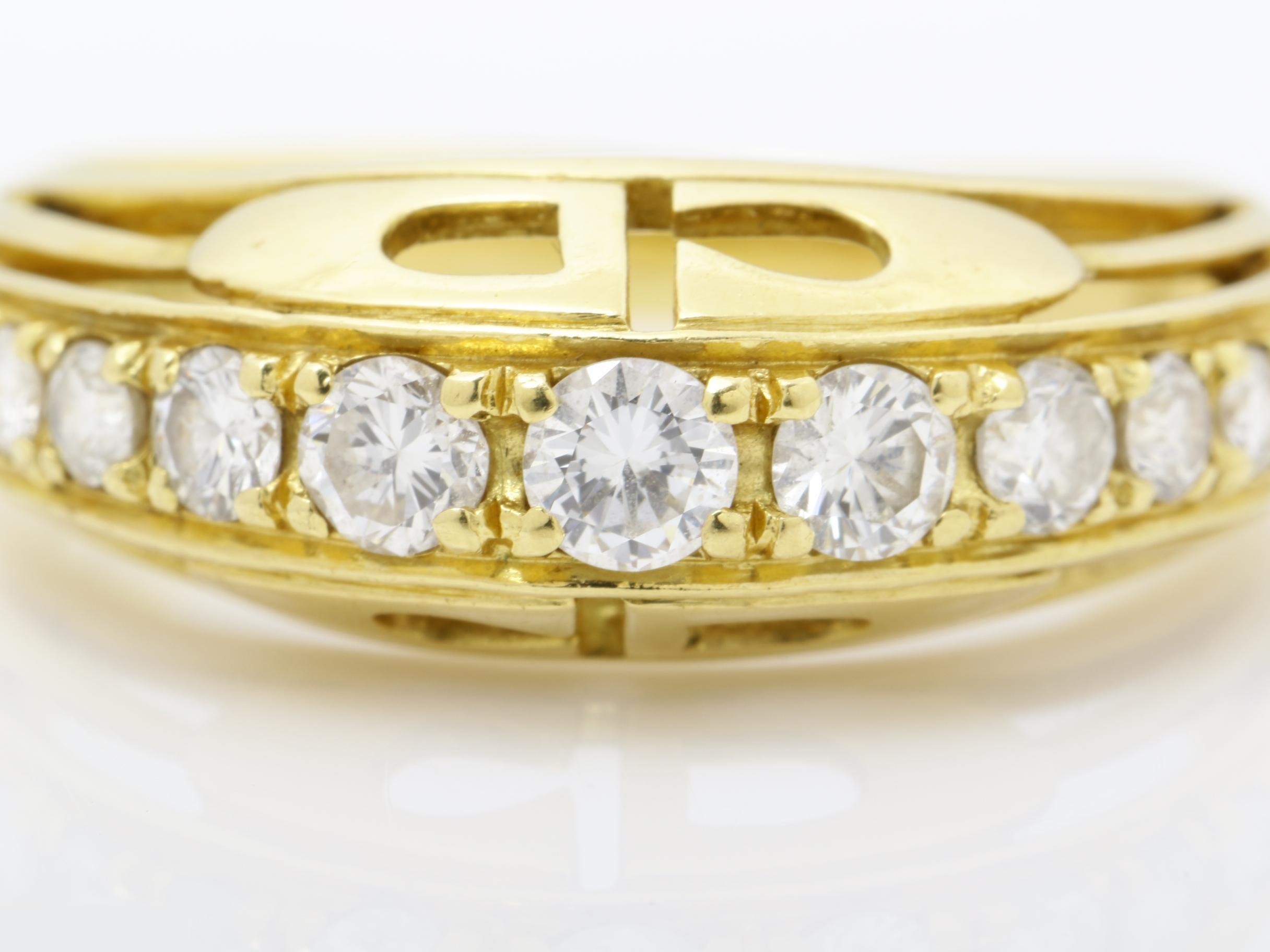 Other line: Precious metal ring, 750YG, 5.5g, 0.56ct, #approx. 17 — view 2