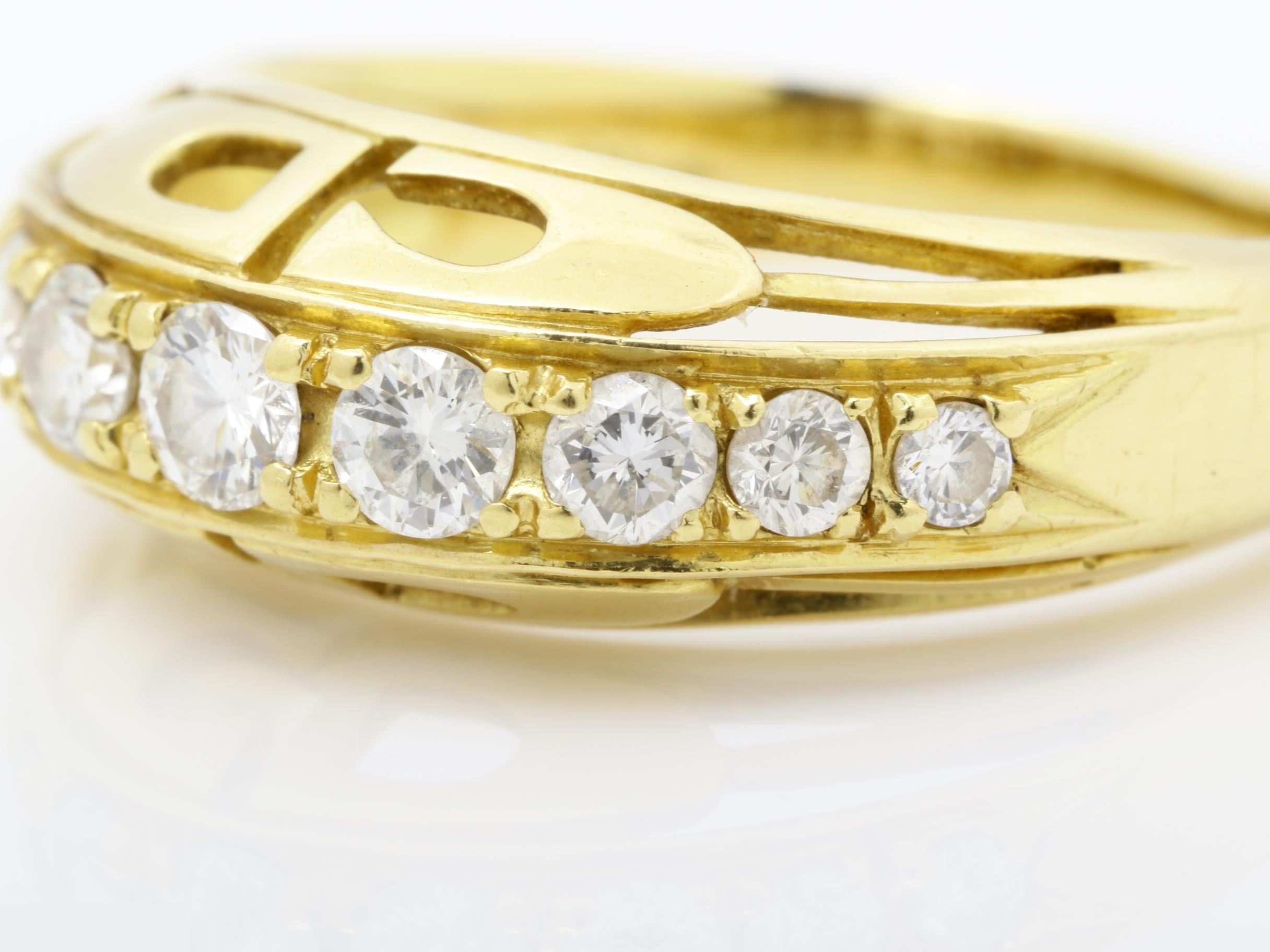 Other line: Precious metal ring, 750YG, 5.5g, 0.56ct, #approx. 17 — view 3