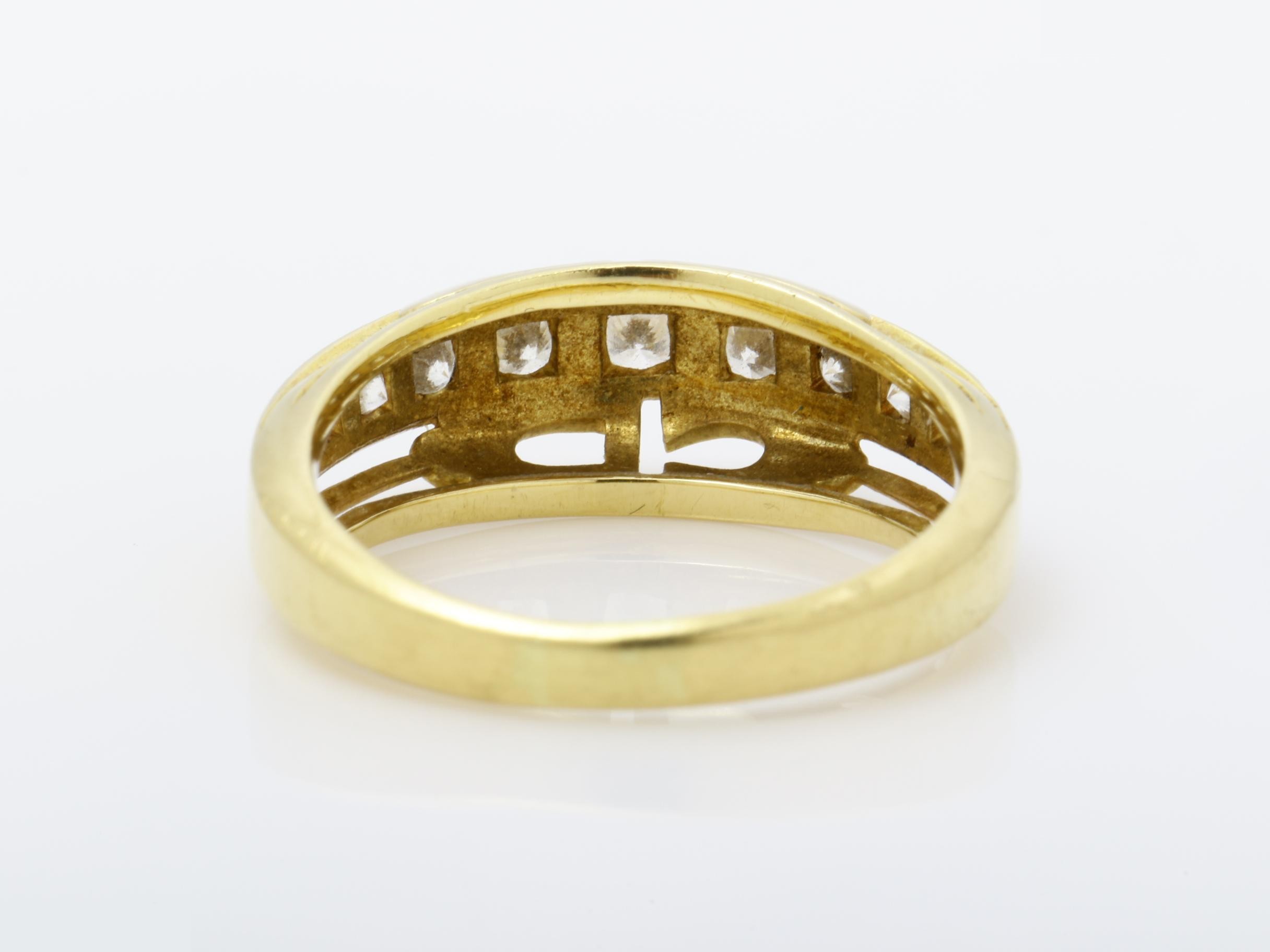 Other line: Precious metal ring, 750YG, 5.5g, 0.56ct, #approx. 17 — view 4