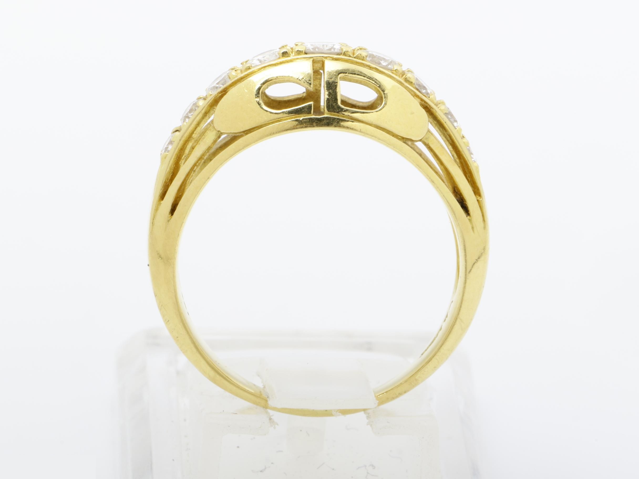 Other line: Precious metal ring, 750YG, 5.5g, 0.56ct, #approx. 17 — view 5