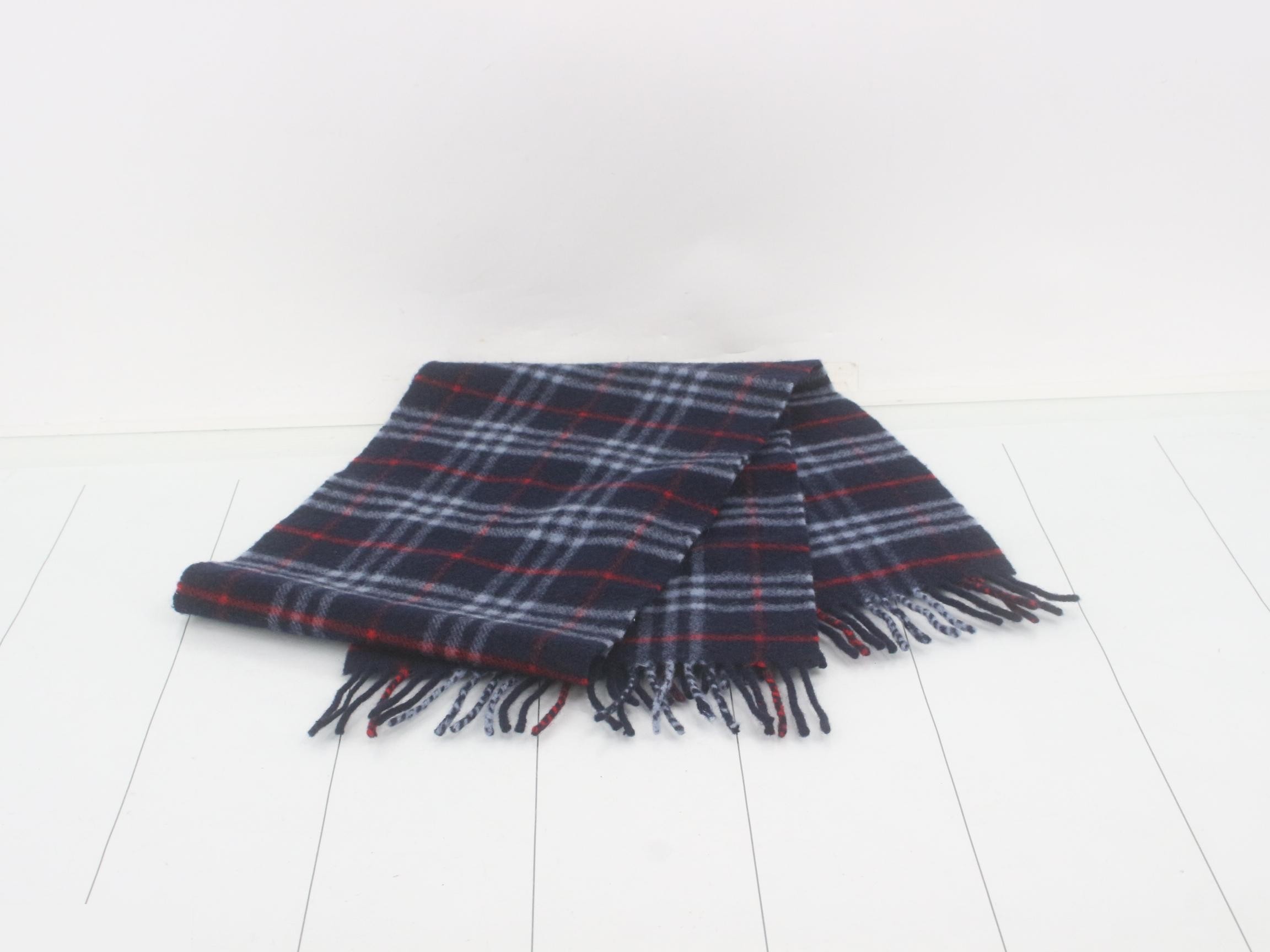 Nova Check Scarf, Navy — view 3