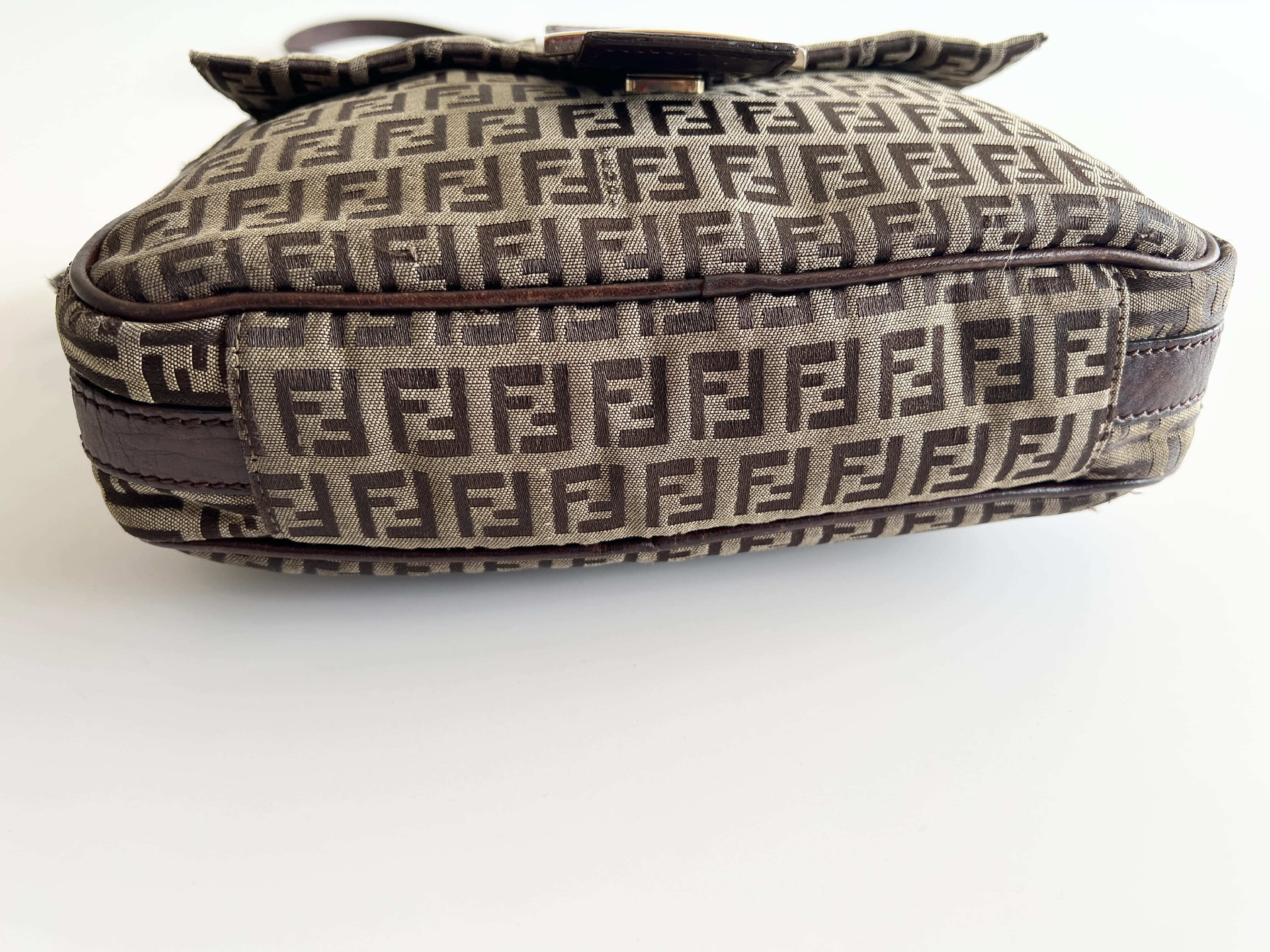Mamma Bucket Zucchino Canvas Leather One Shoulder Bag — view 15