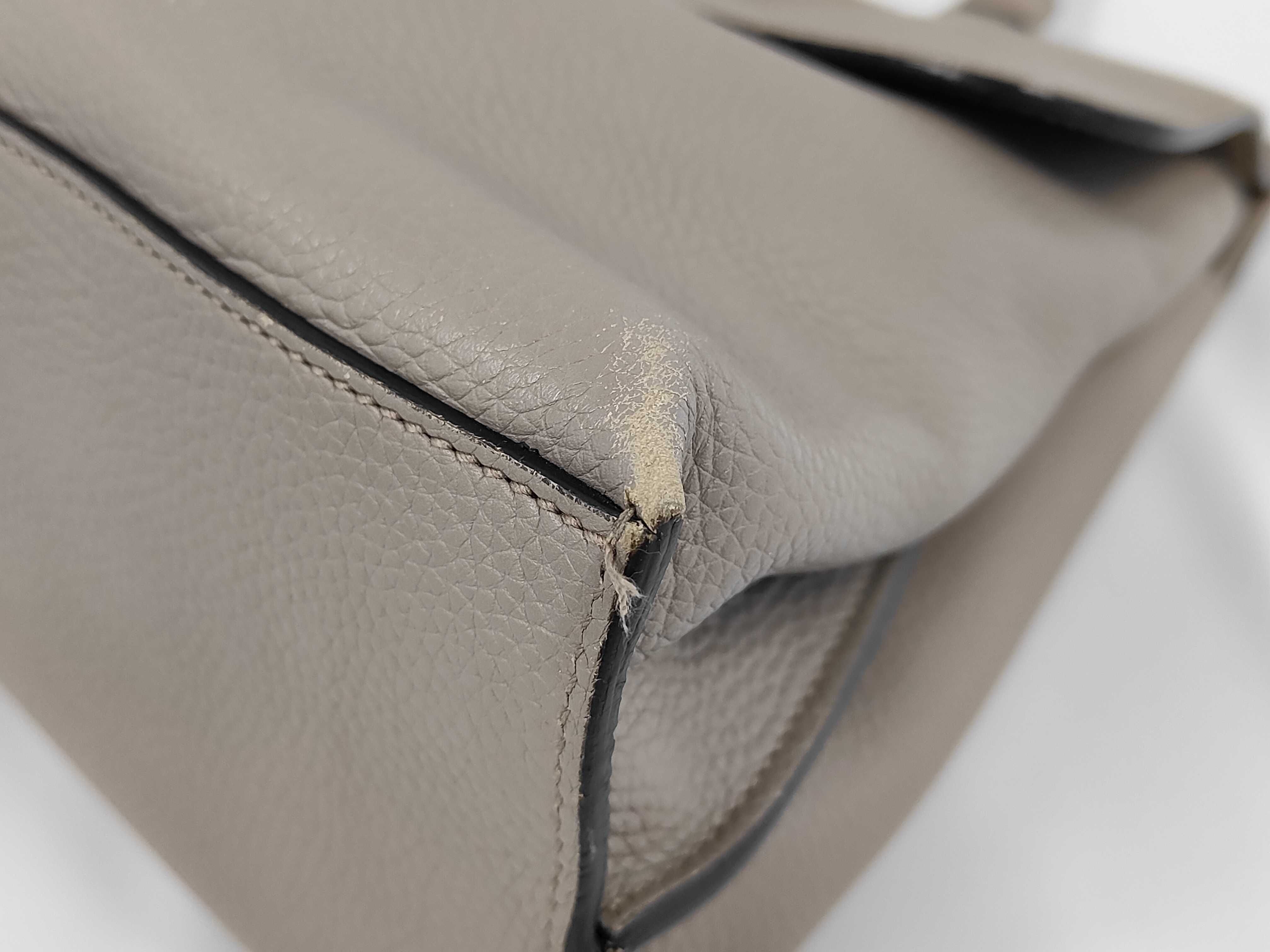 Bamboo Daily Turnlock 392013 Leather Handbag, Genuine Leather, Gray - Handbag — view 4