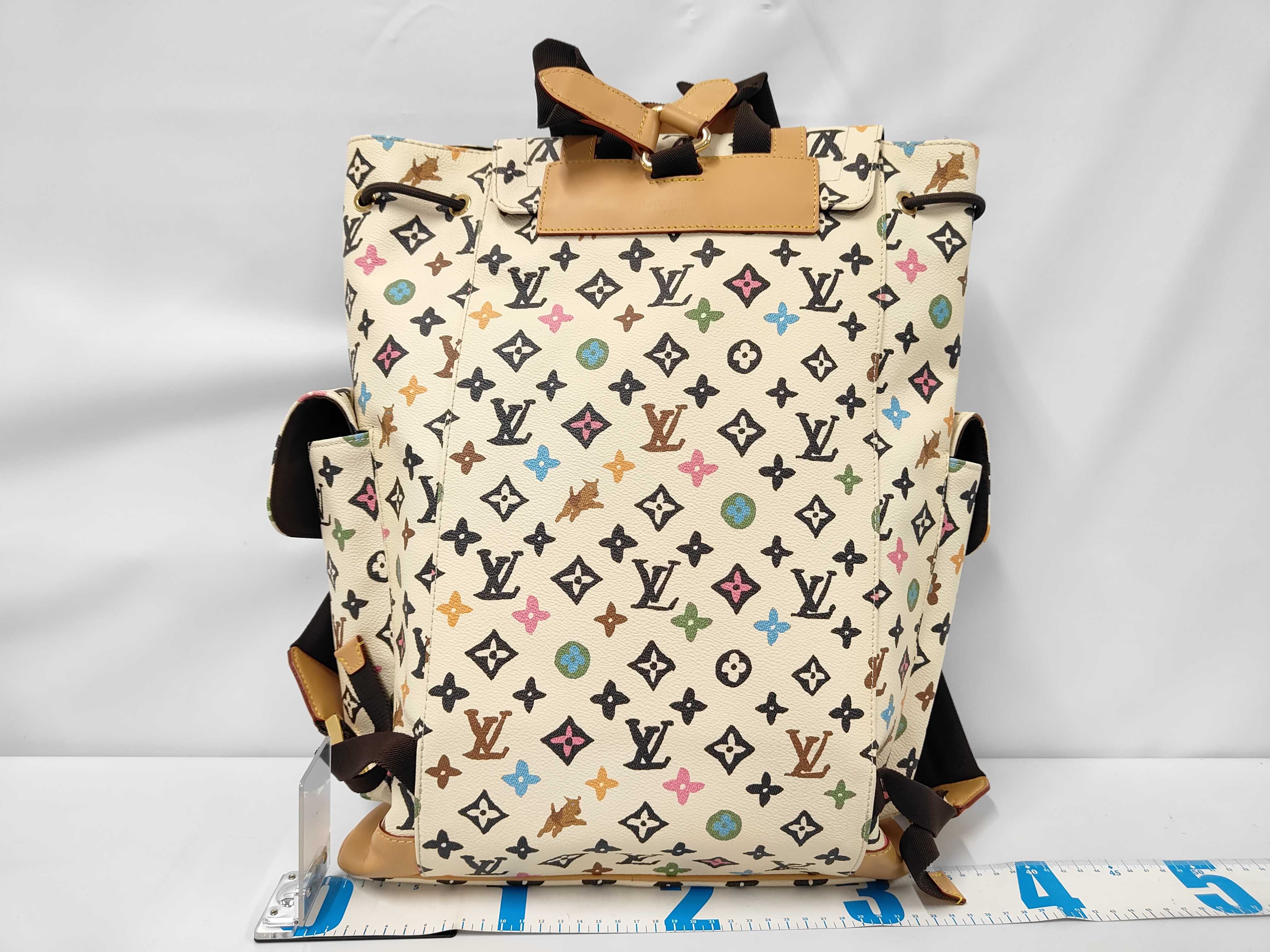 Backpack Christopher MM Monogram Craggy Leather Vanilla Multicolor Tyler Collaboration M25240 Rucksack — view 2