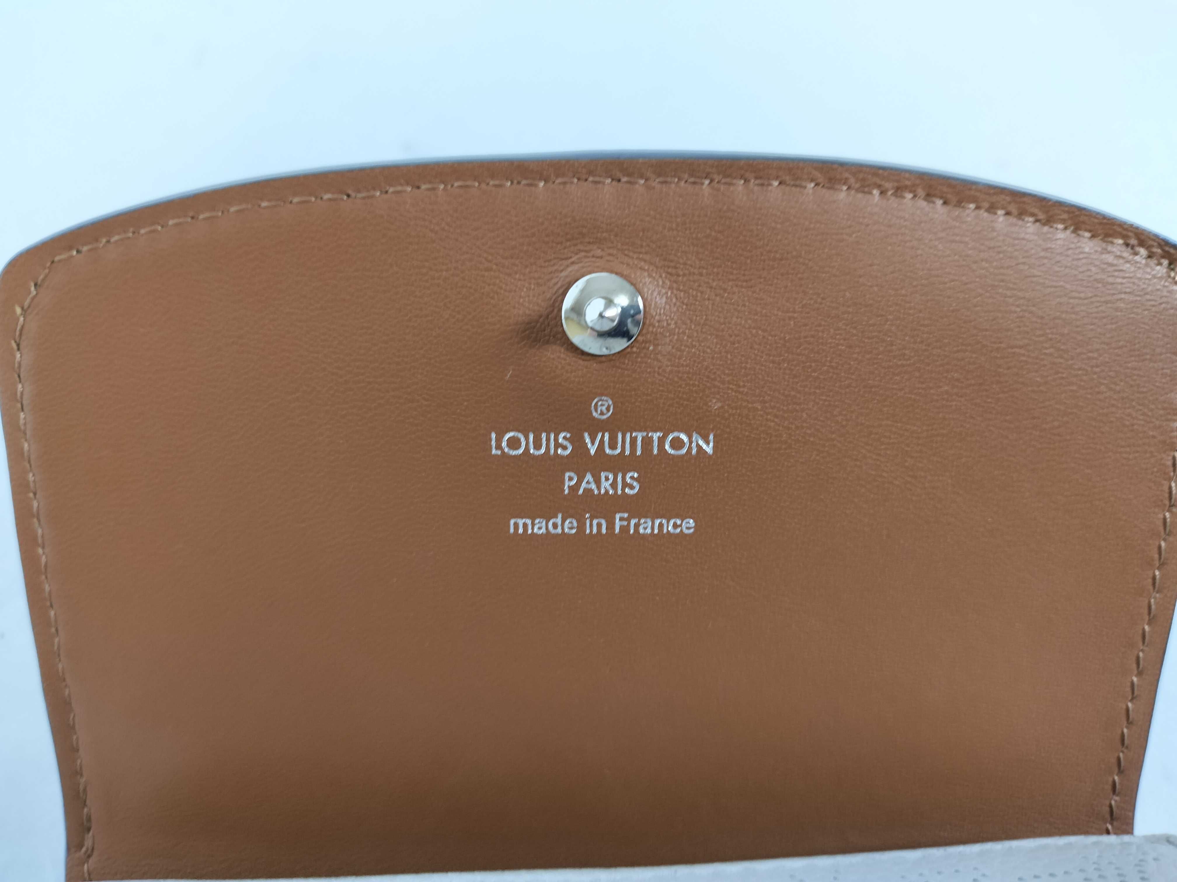 Monogram Perforated Mahina Leather Portefeuille Iris Compact Wallet — view 10