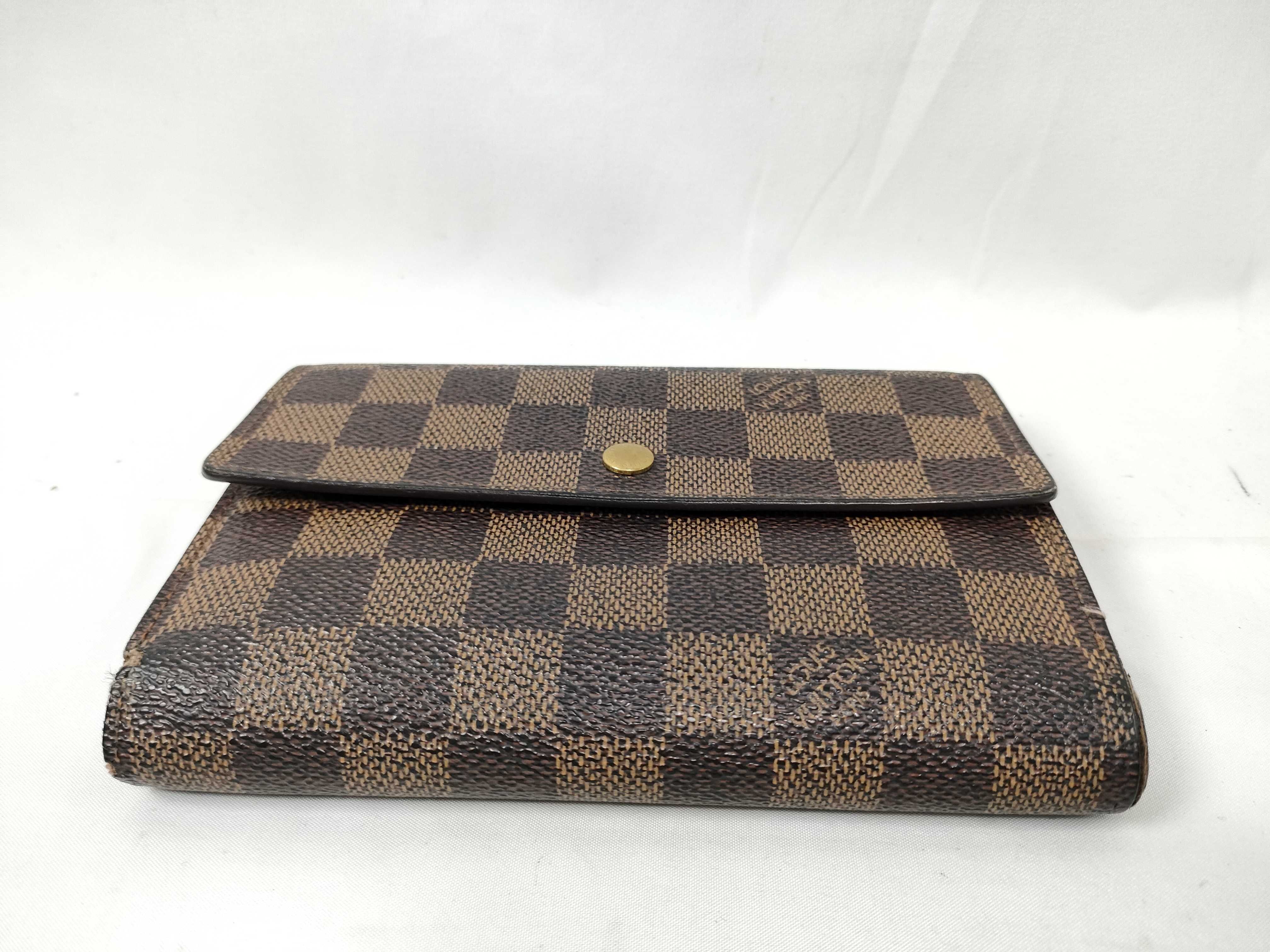 Damier Louis Vuitton Portefeuille Tresor Etui Papier Tri-fold Wallet — view 3