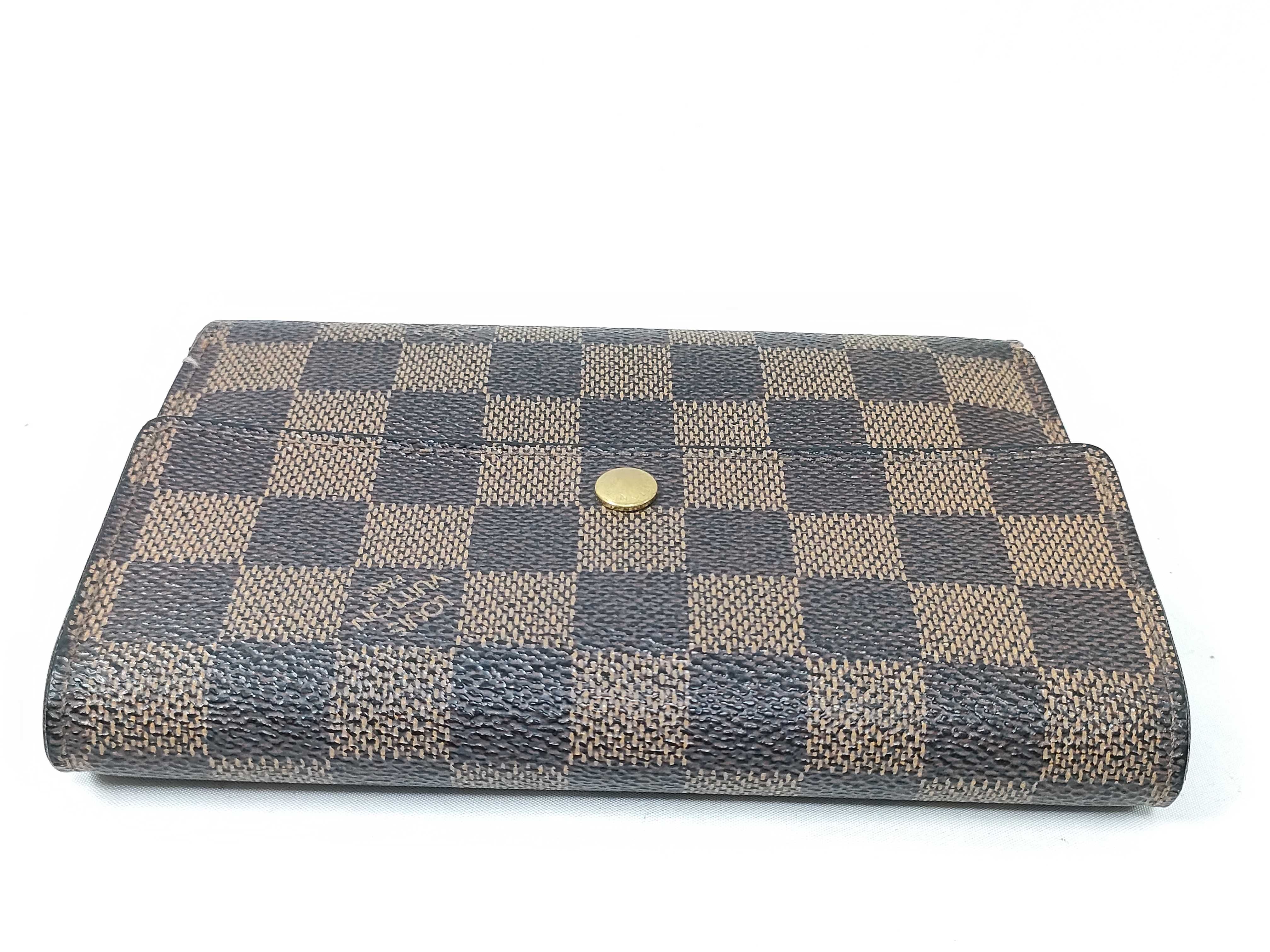 Damier Louis Vuitton Portefeuille Tresor Etui Papier Tri-fold Wallet — view 5