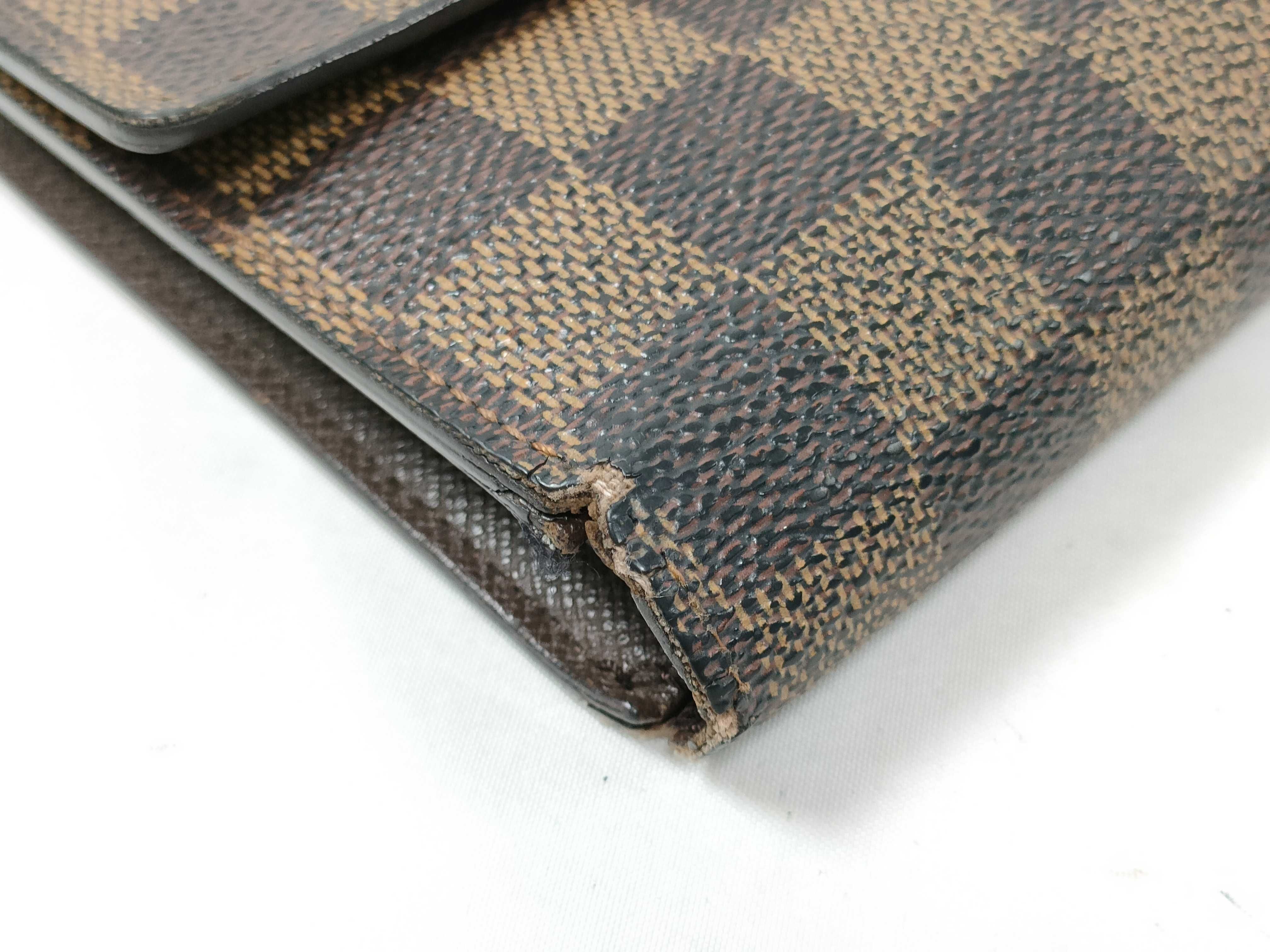 Damier Louis Vuitton Portefeuille Tresor Etui Papier Tri-fold Wallet — view 6