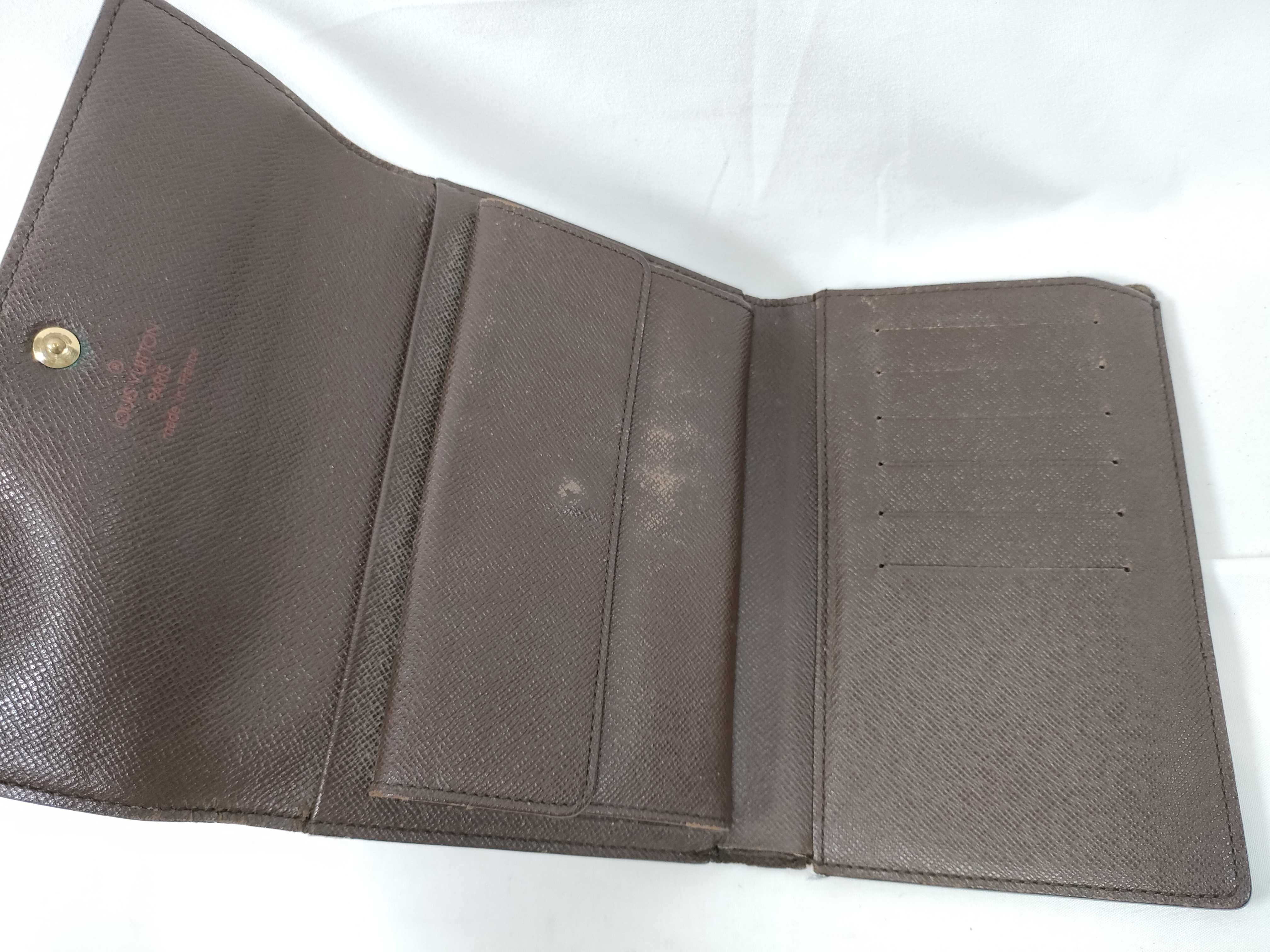 Damier Louis Vuitton Portefeuille Tresor Etui Papier Tri-fold Wallet — view 10