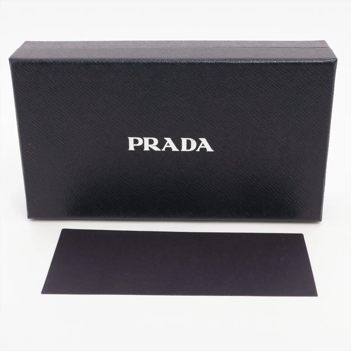 Saffiano Leather Long Wallet, Black — view 11