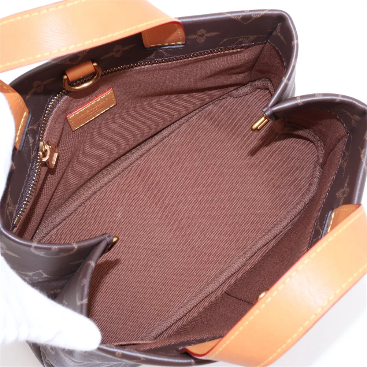 Monogram Shopper Tote MINI M27019 Brown (RFID detected) — view 8