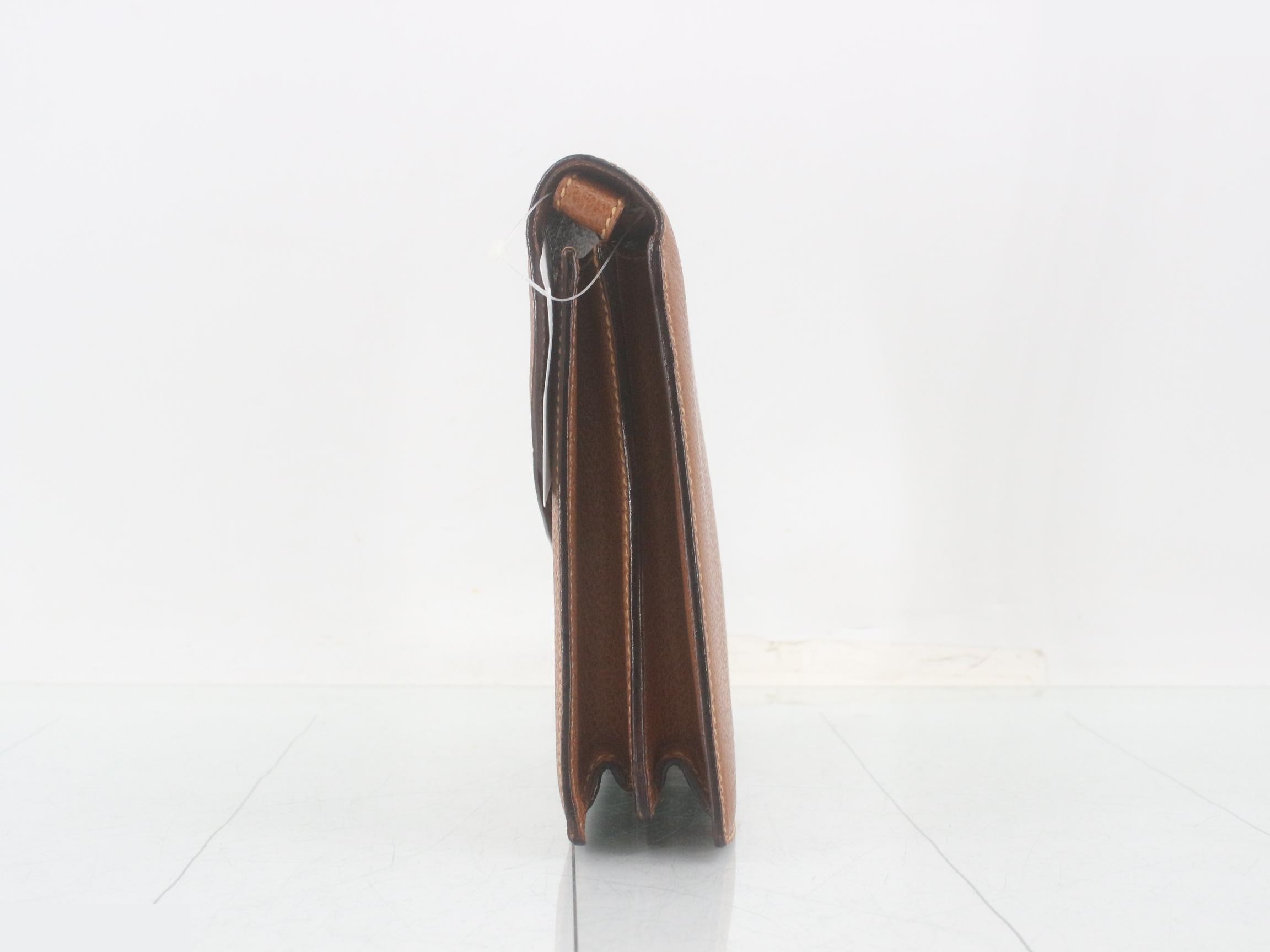 Pigskin leather clutch — view 4