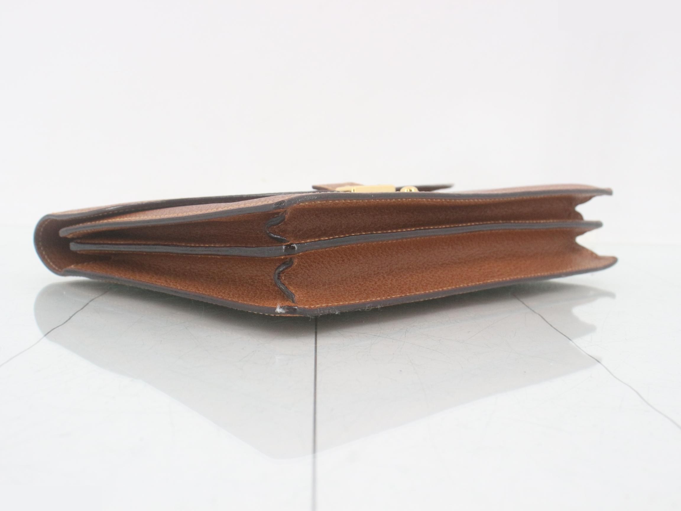 Pigskin leather clutch — view 6