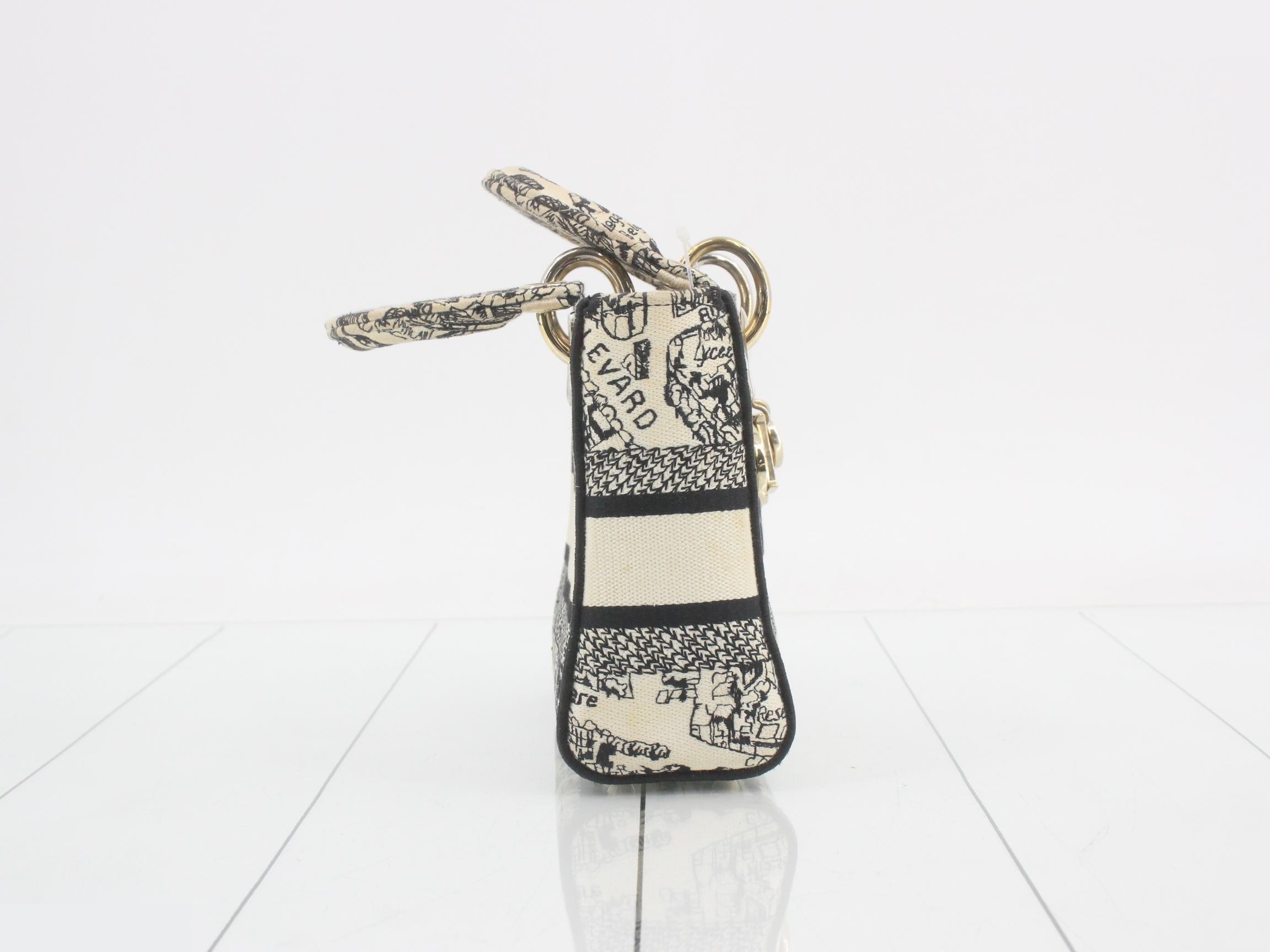 Lady Dior Canvas 2-Way Handbag — view 4