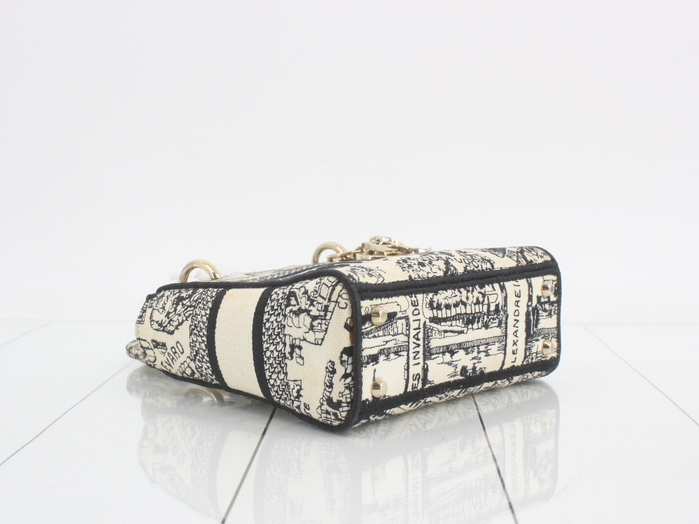 Lady Dior Canvas 2-Way Handbag — view 5