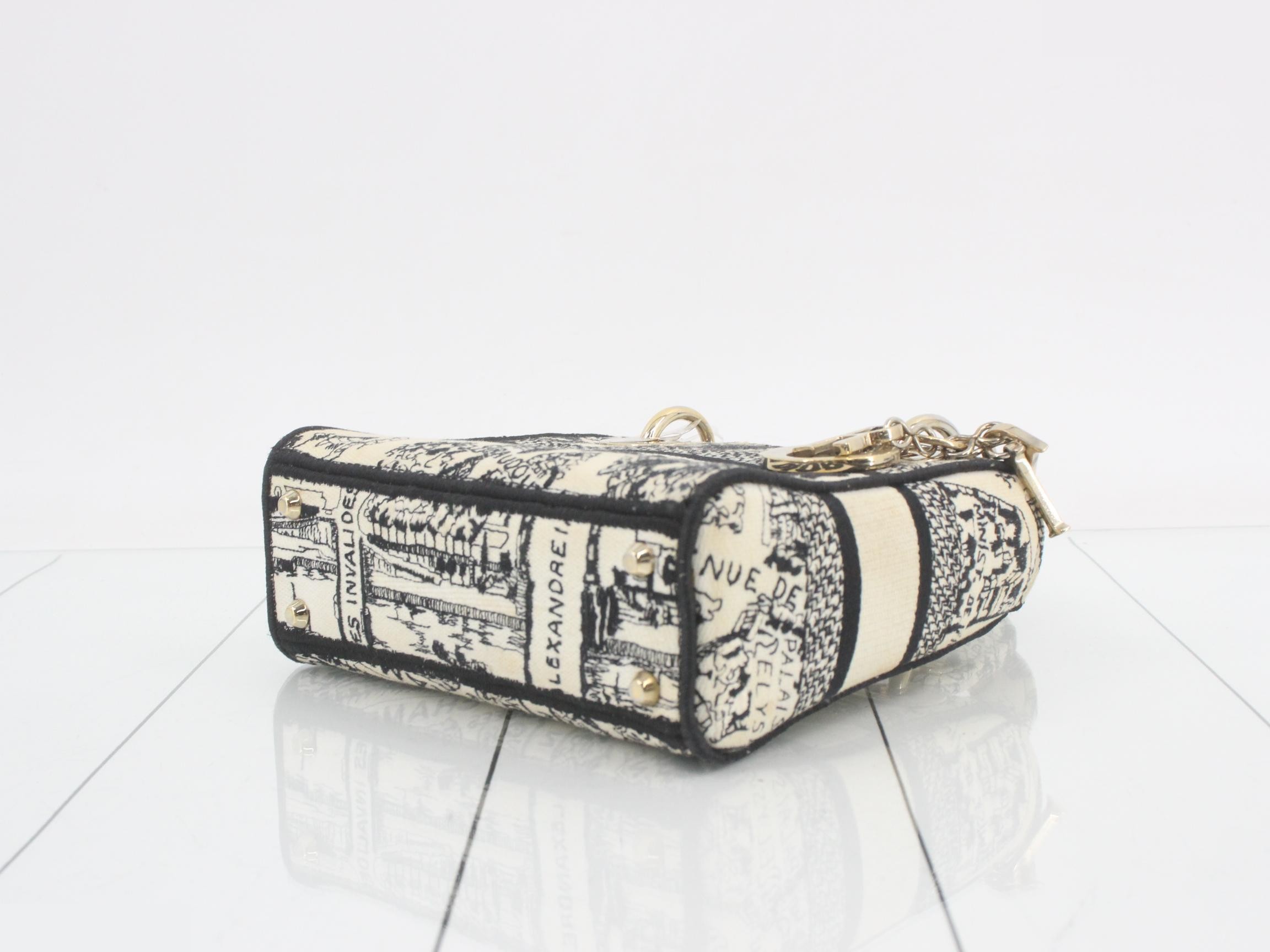 Lady Dior Canvas 2-Way Handbag — view 6