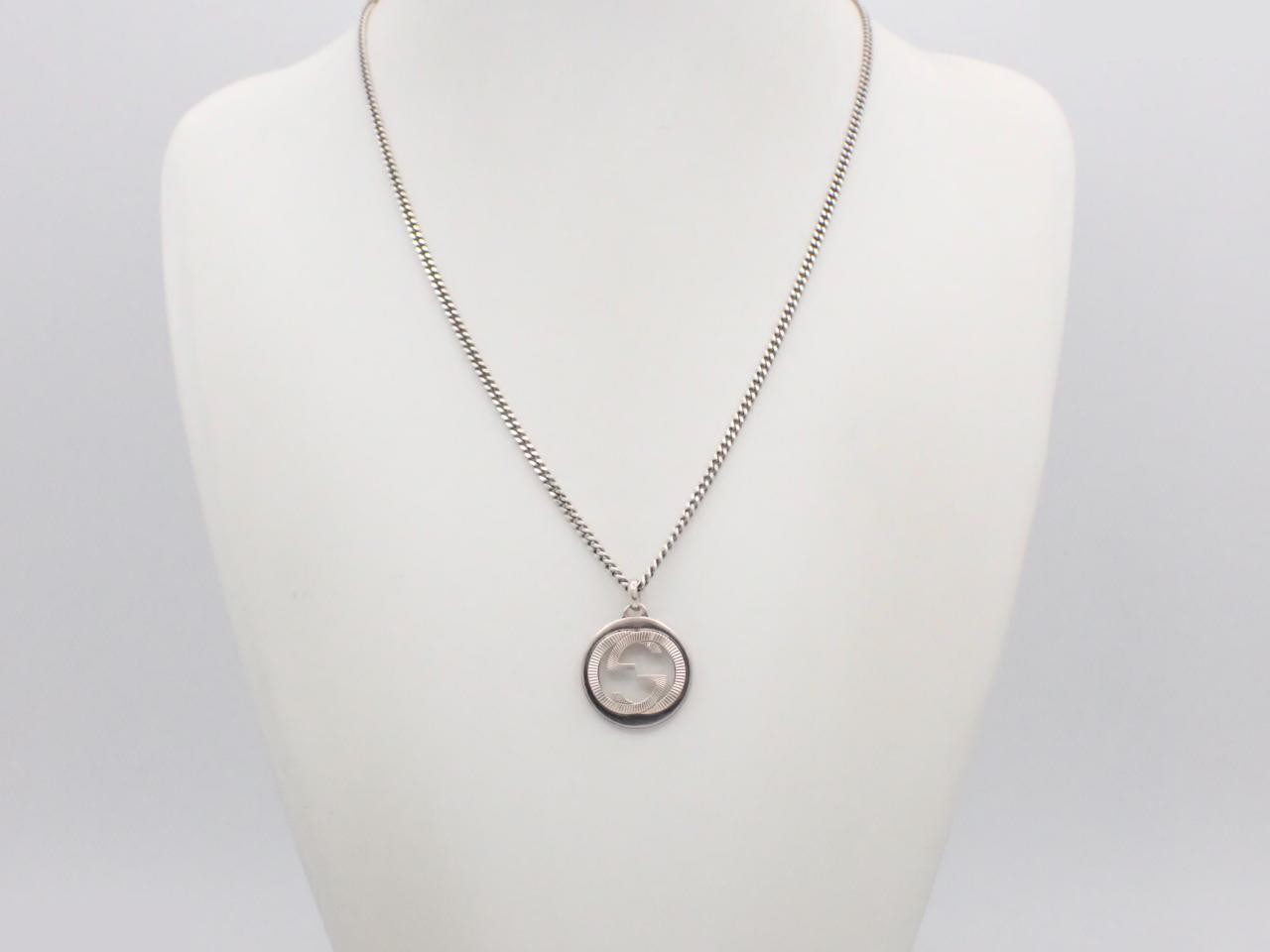 Interlocking necklace, sterling silver (925), 17.6g, chain approximately 54cm. — view 3