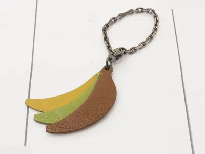 Charm - Brown, Green, Yellow Leather