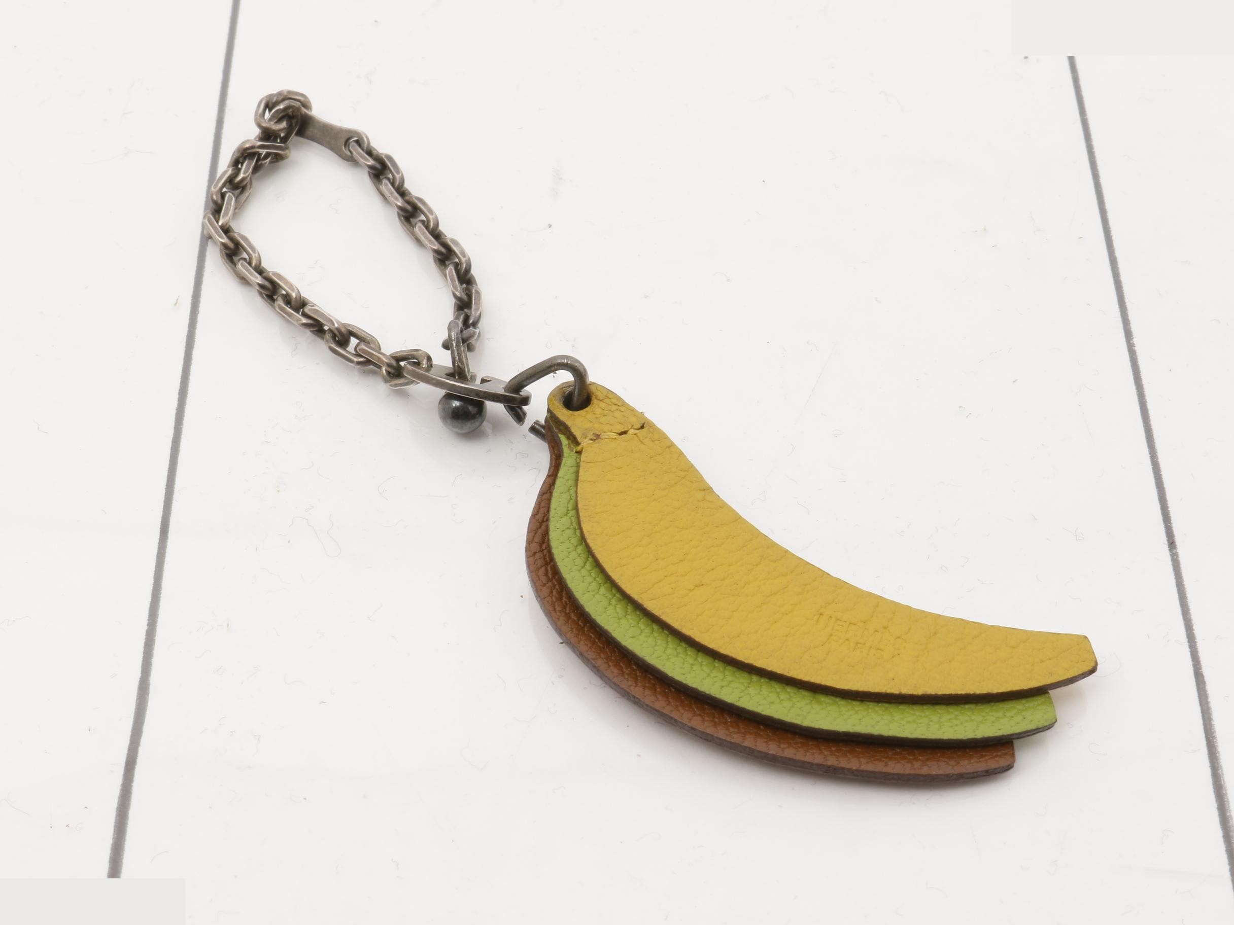 Charm - Brown, Green, Yellow Leather — view 2