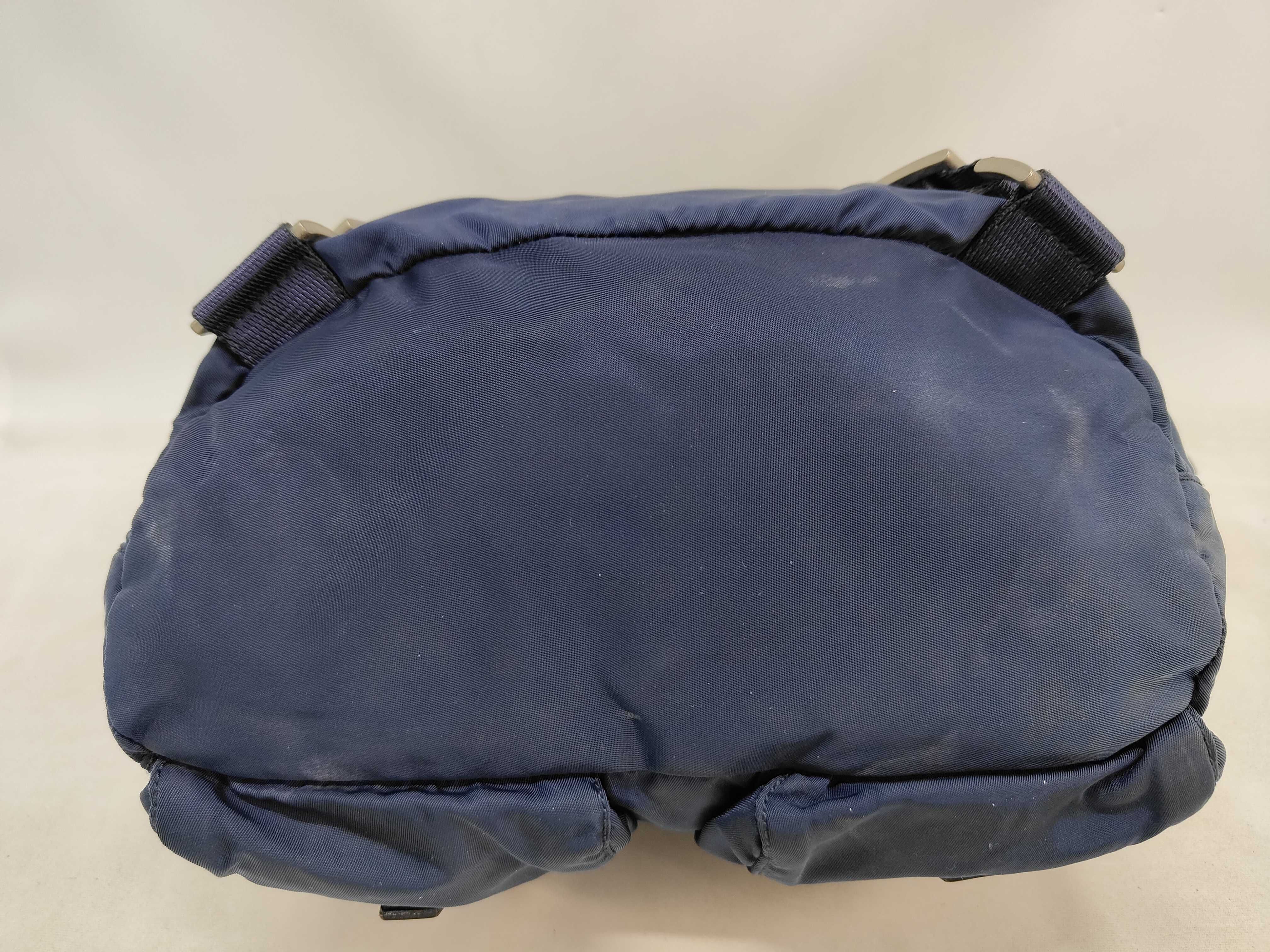 denim blue backpack — view 3