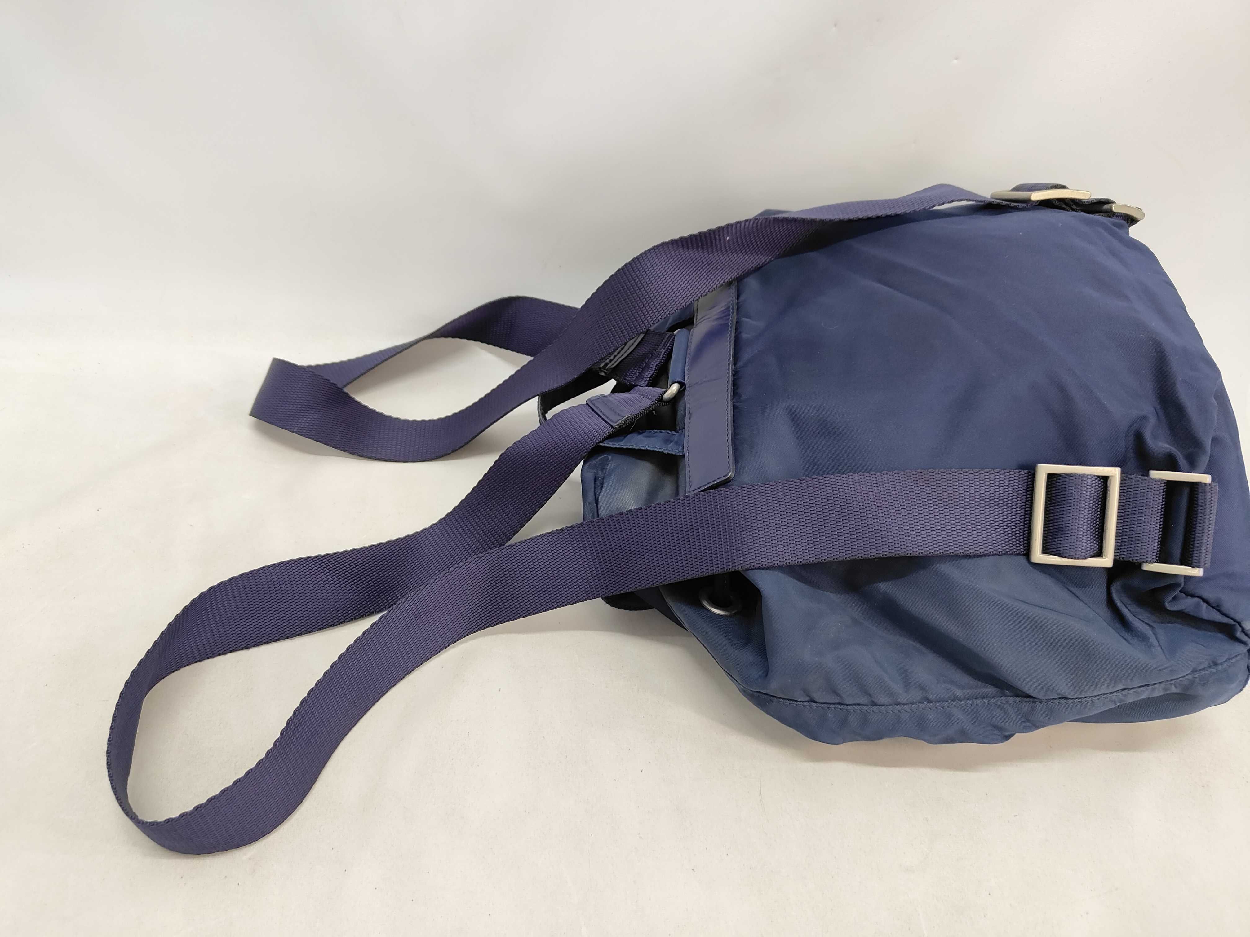 denim blue backpack — view 5