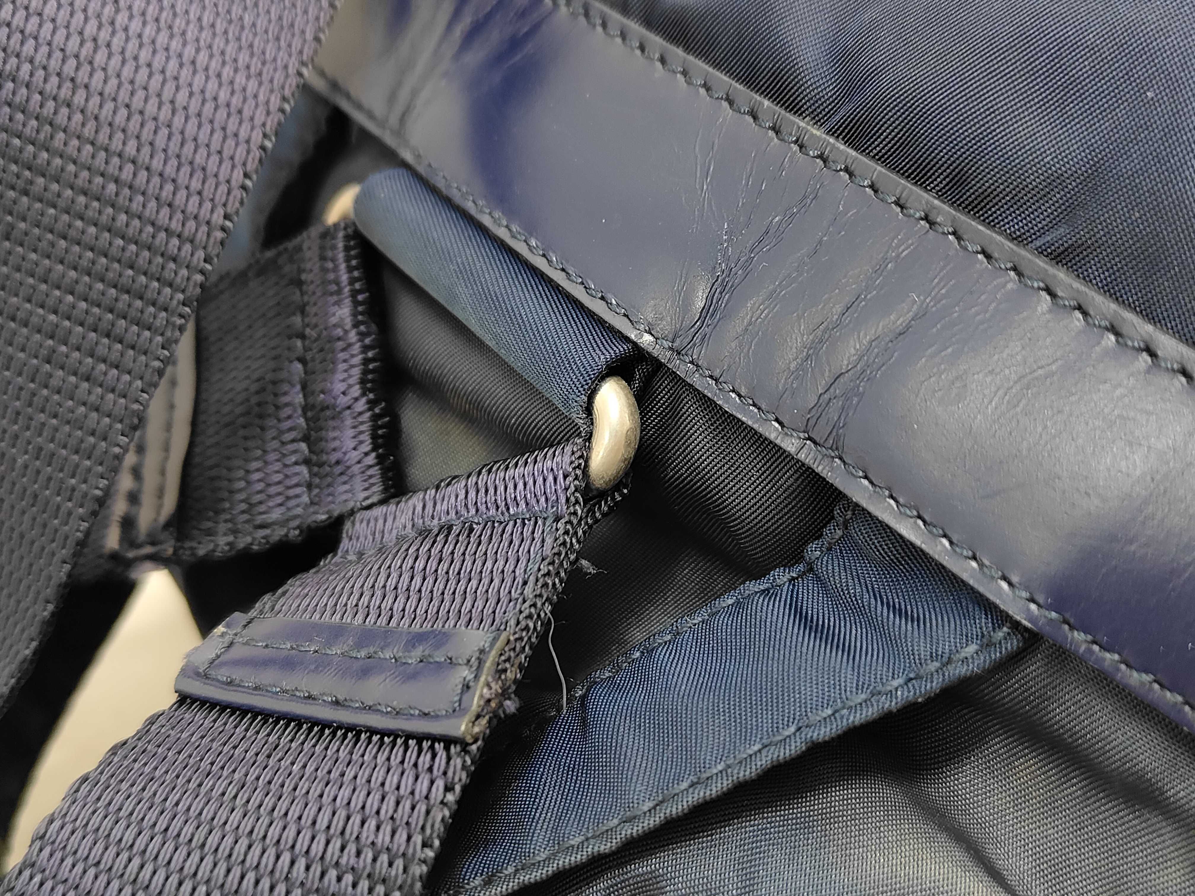 denim blue backpack — view 6