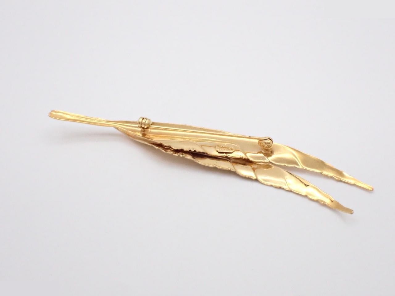 Brooch, GP, Feather — view 2