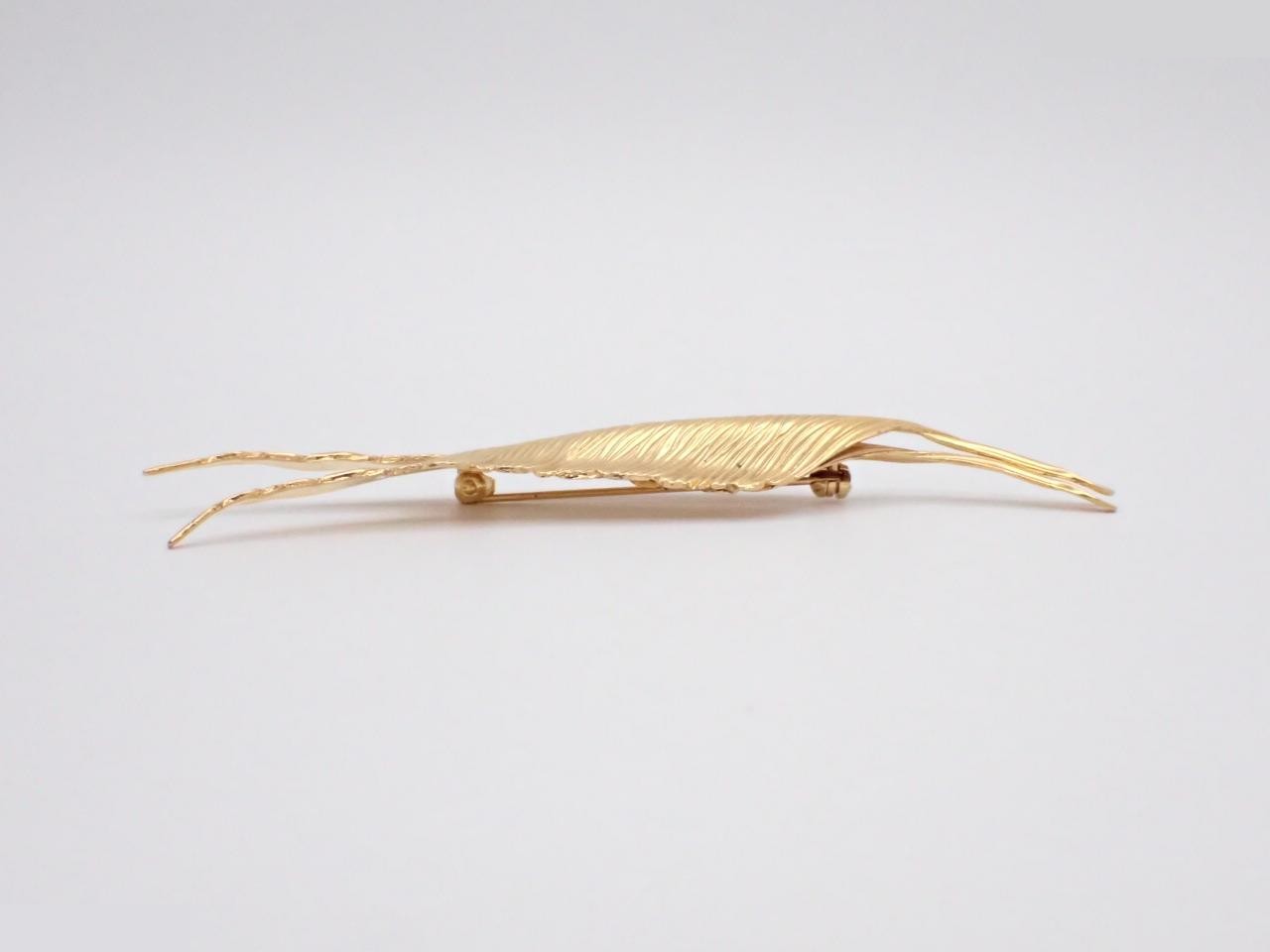 Brooch, GP, Feather — view 3