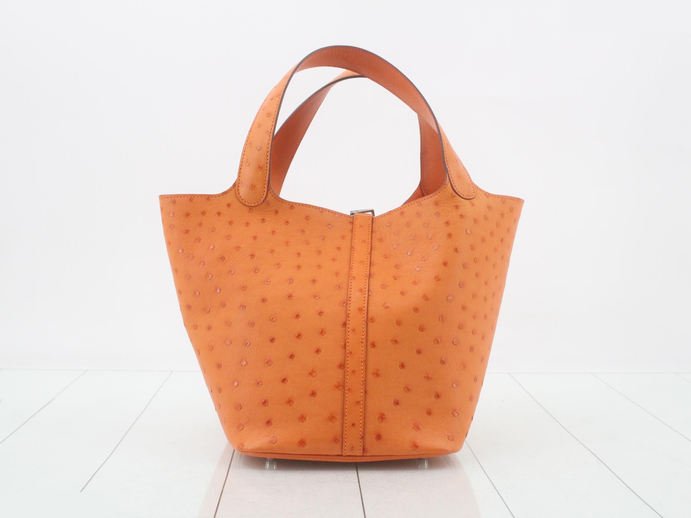 Picotin handbag, ostrich leather — view 2