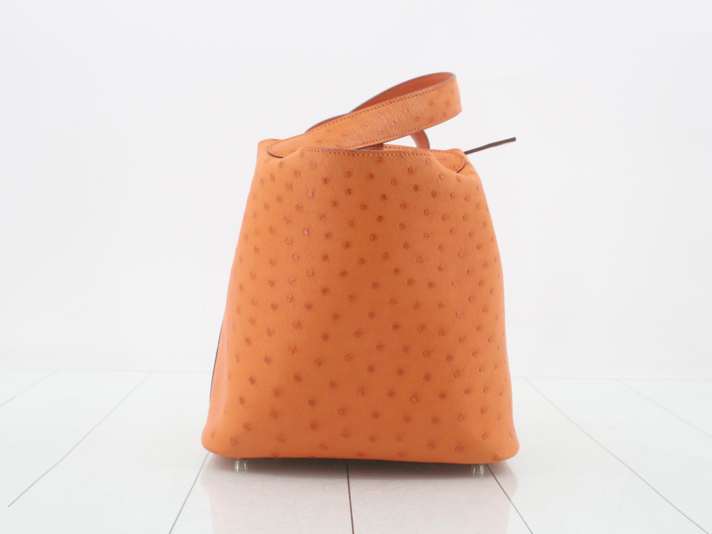Picotin handbag, ostrich leather — view 4