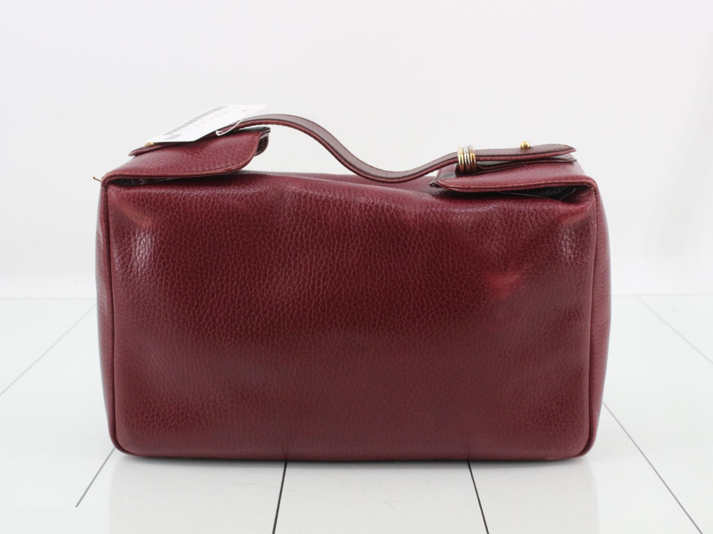 Handbag, leather, burgundy — view 2