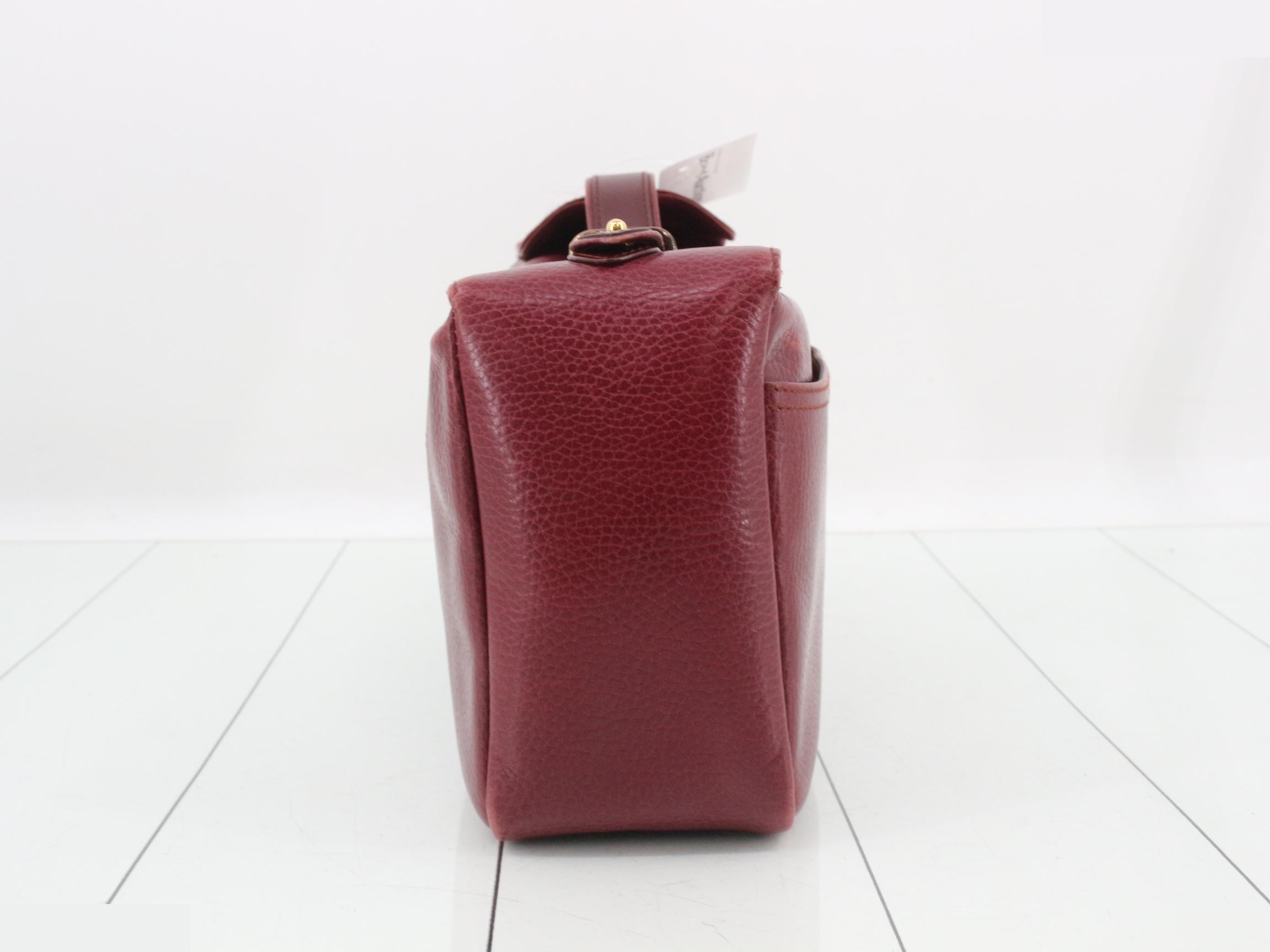 Handbag, leather, burgundy — view 4