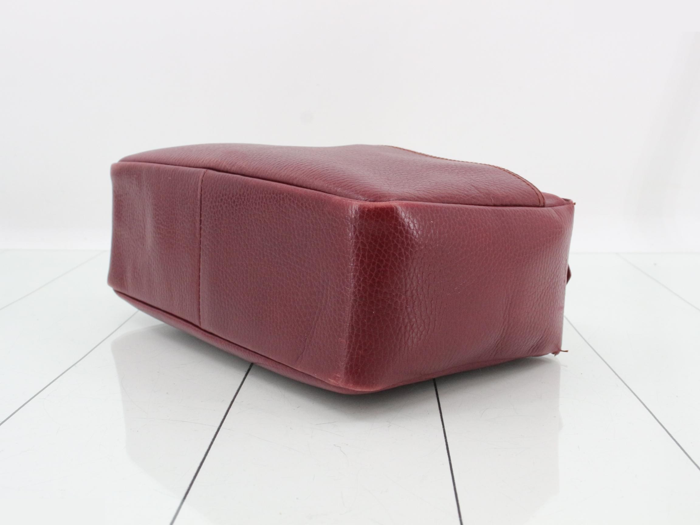 Handbag, leather, burgundy — view 6