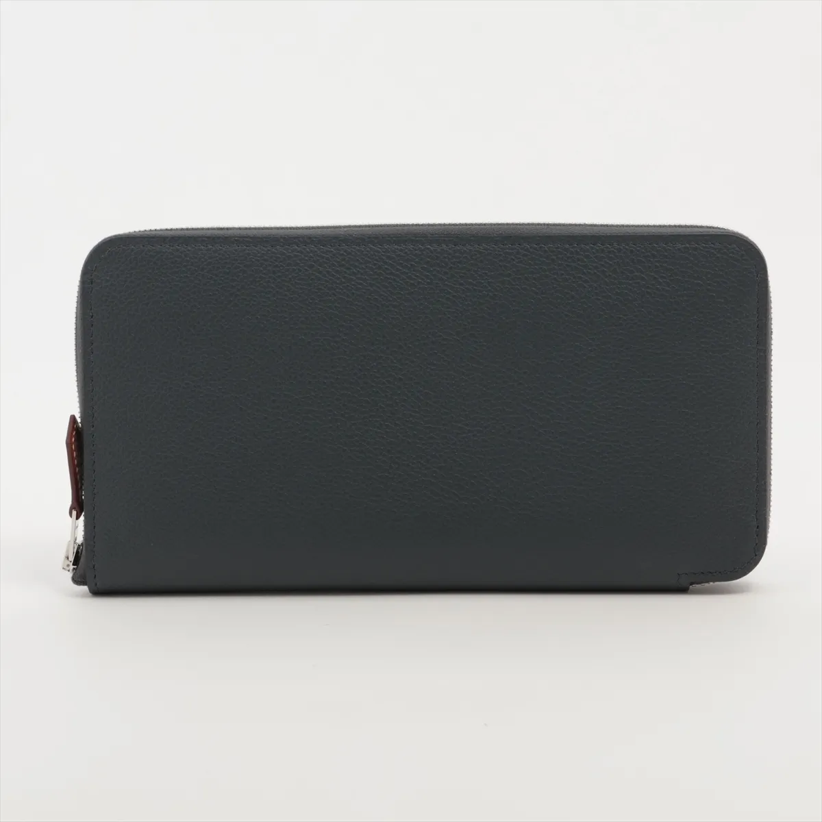 Azap Long Silk In Evercolor Round Zip Wallet, Grim Misty, Silver Hardware, W: 2024