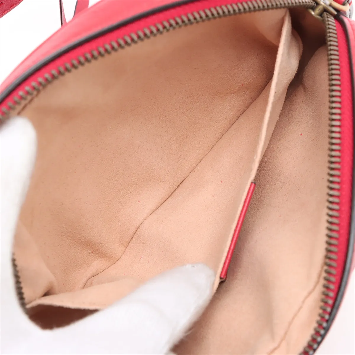 GG Marmont Leather Waist Pouch Red 476434 — view 4