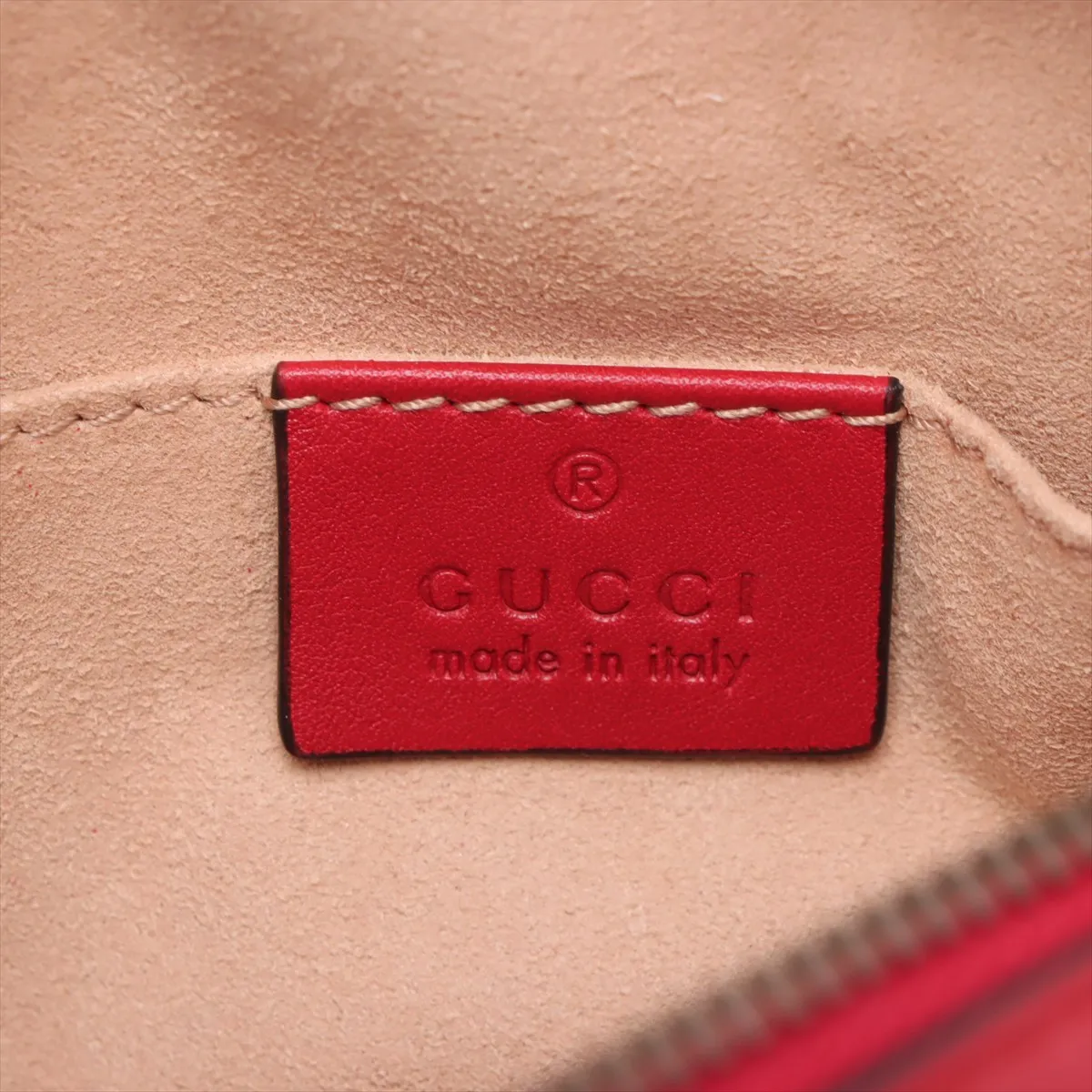 GG Marmont Leather Waist Pouch Red 476434 — view 5