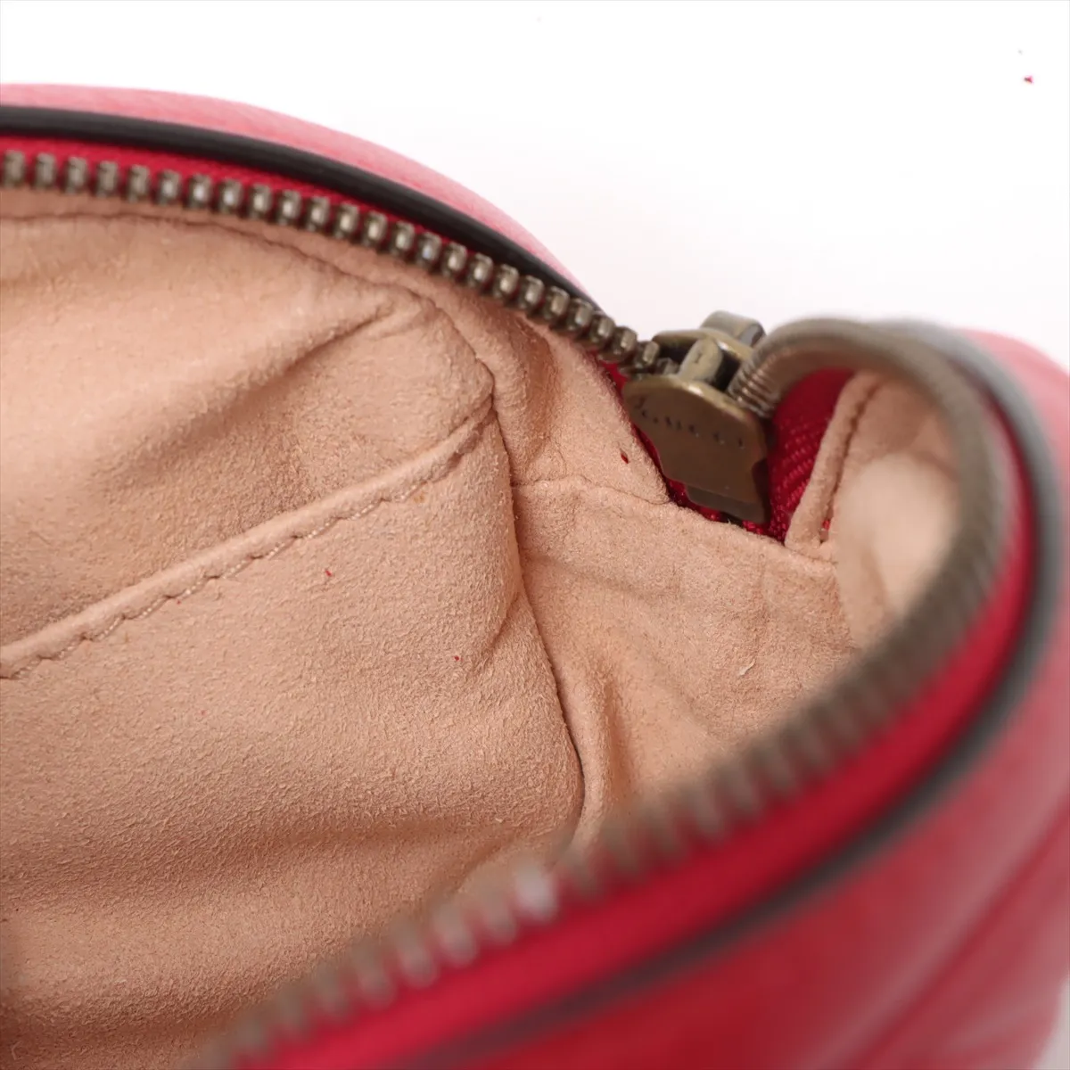 GG Marmont Leather Waist Pouch Red 476434 — view 6