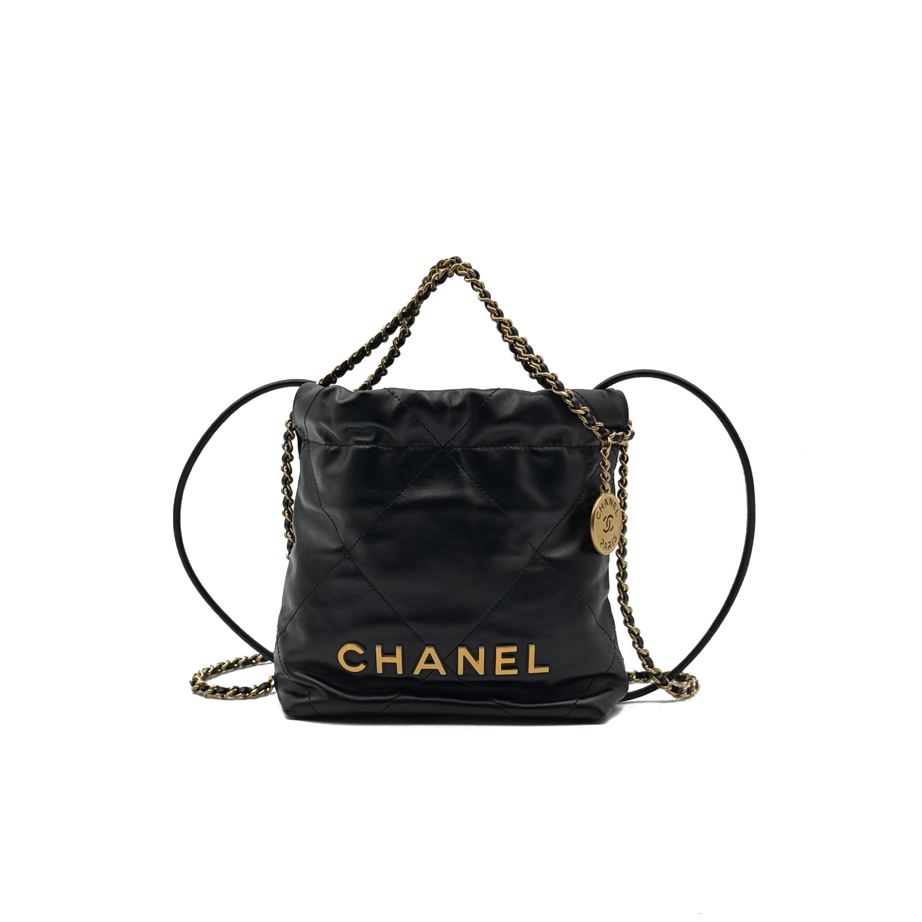 22 Mini Random Black Gold Hardware Shoulder Bag — view 2