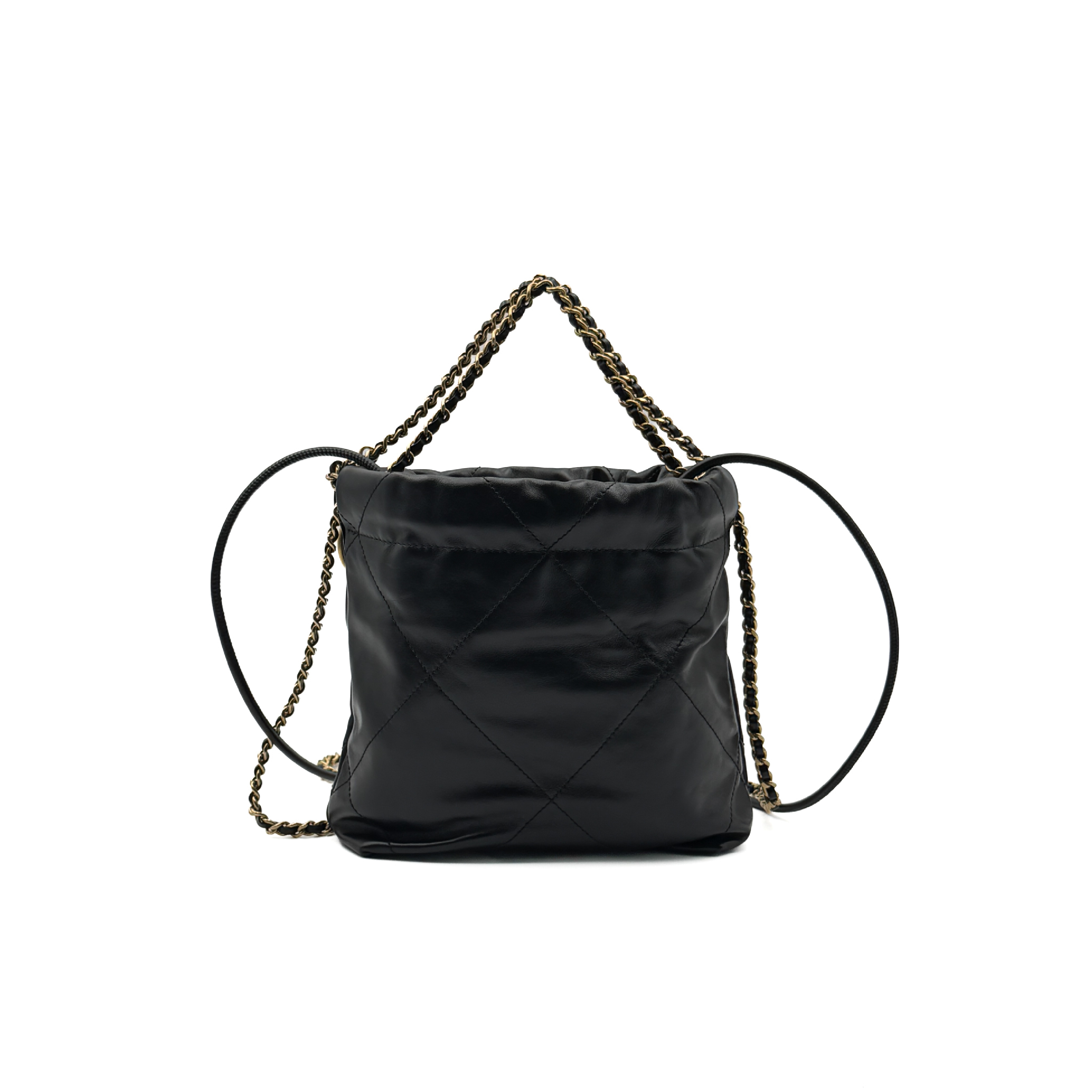 22 Mini Random Black Gold Hardware Shoulder Bag — view 3
