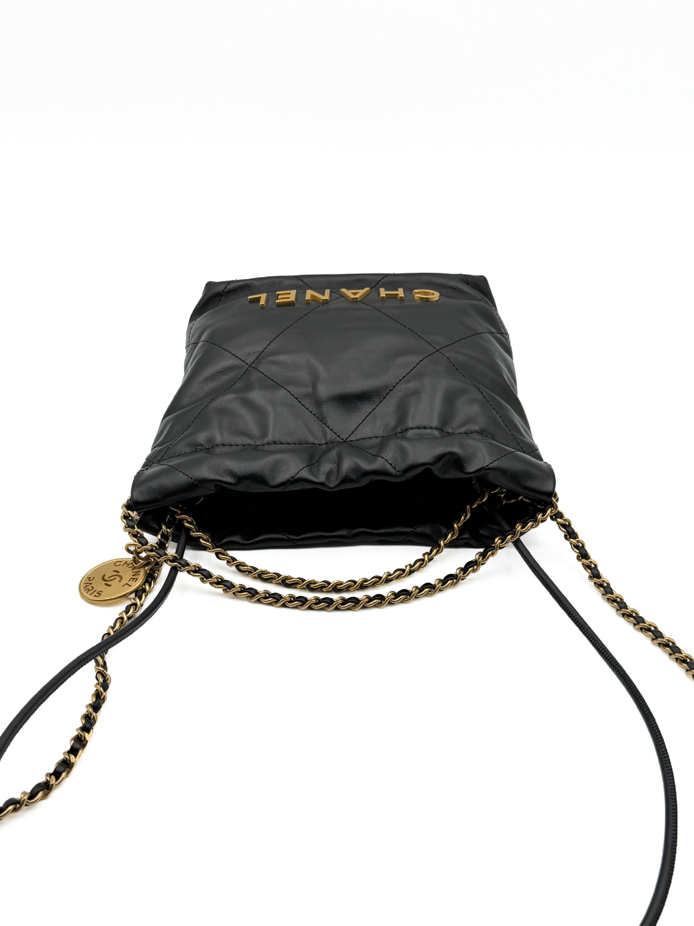 22 Mini Random Black Gold Hardware Shoulder Bag — view 6