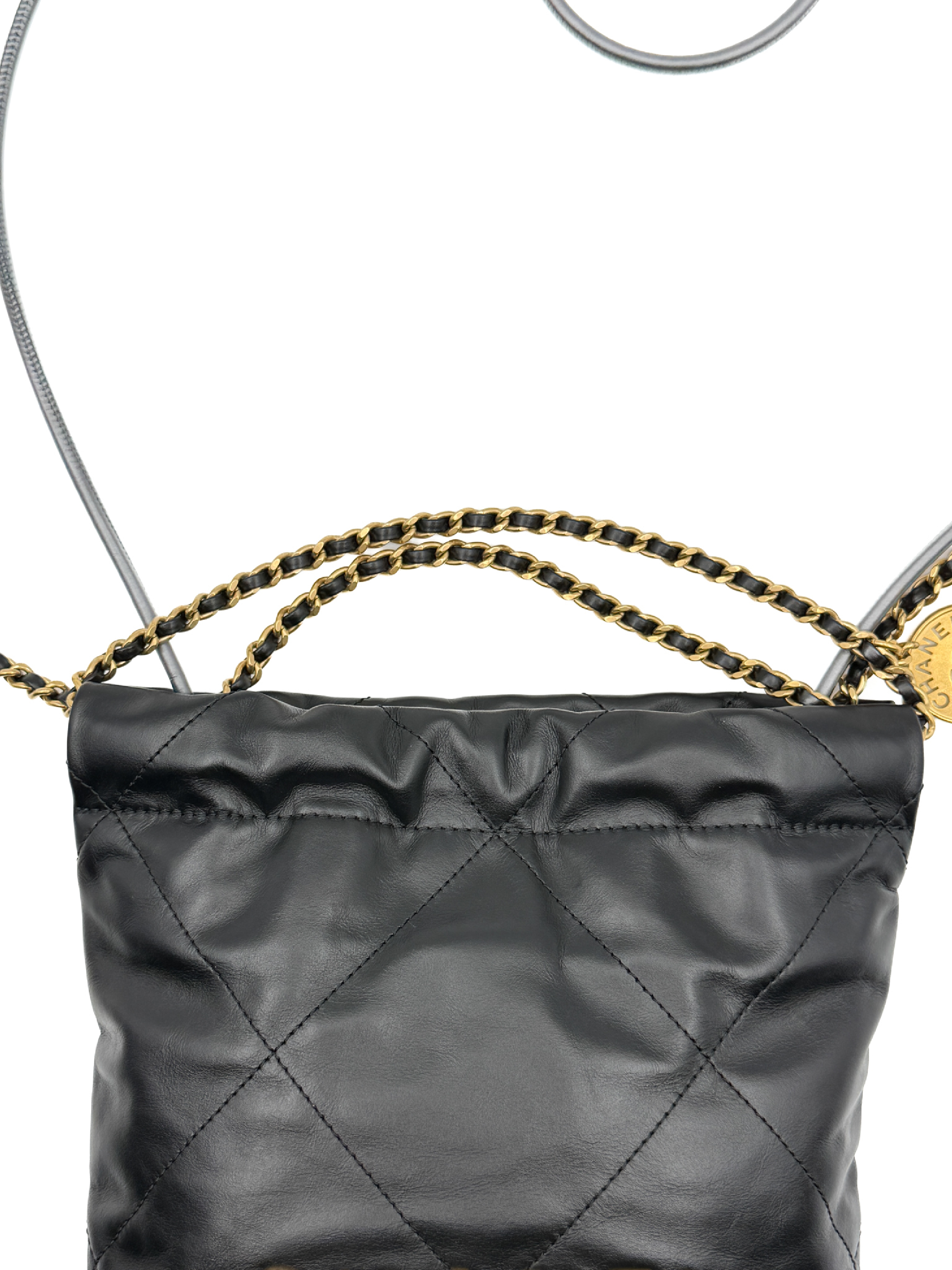 22 Mini Random Black Gold Hardware Shoulder Bag — view 7