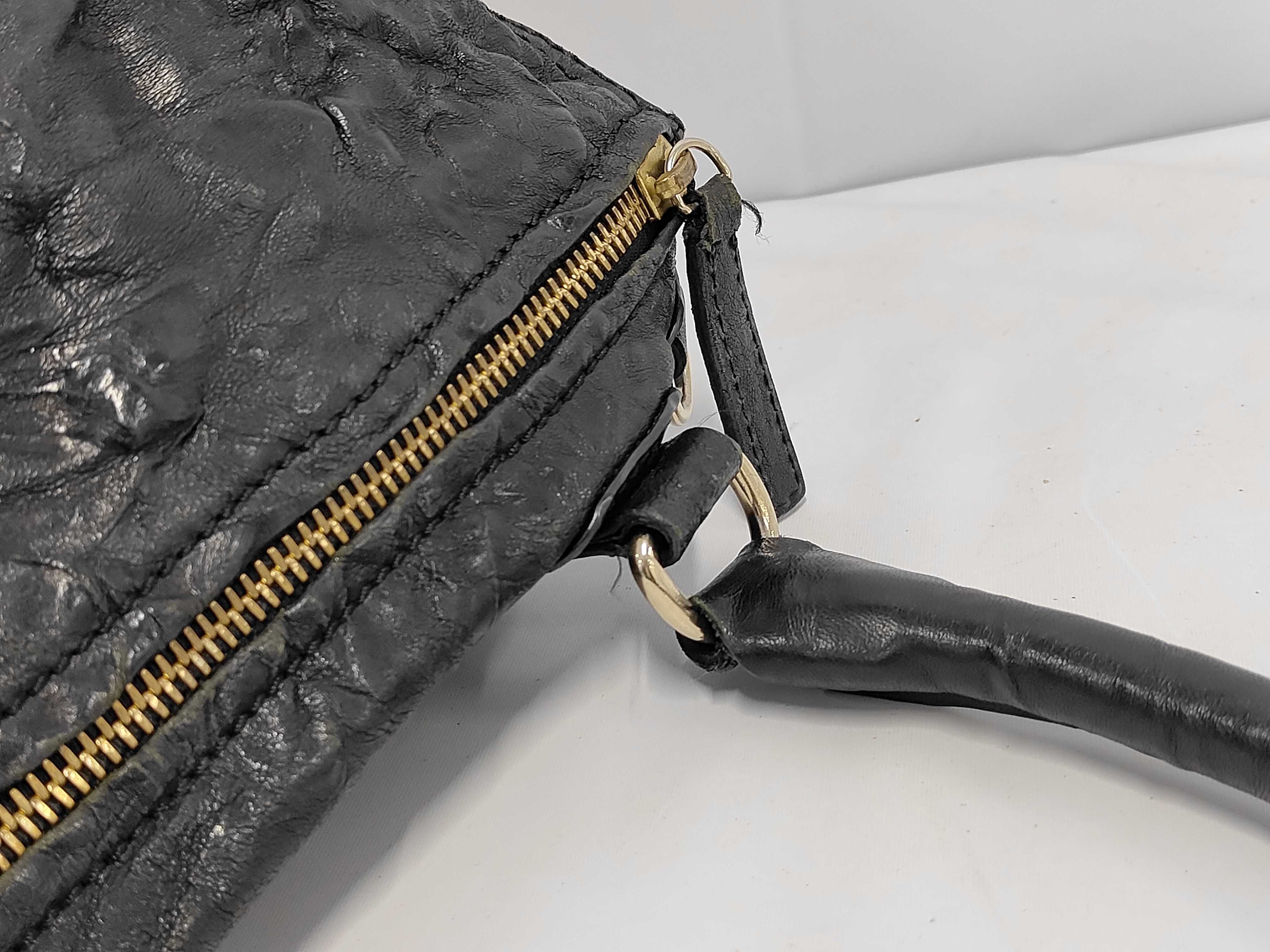 Pandora Black Leather 2-Way Tote Bag — view 7