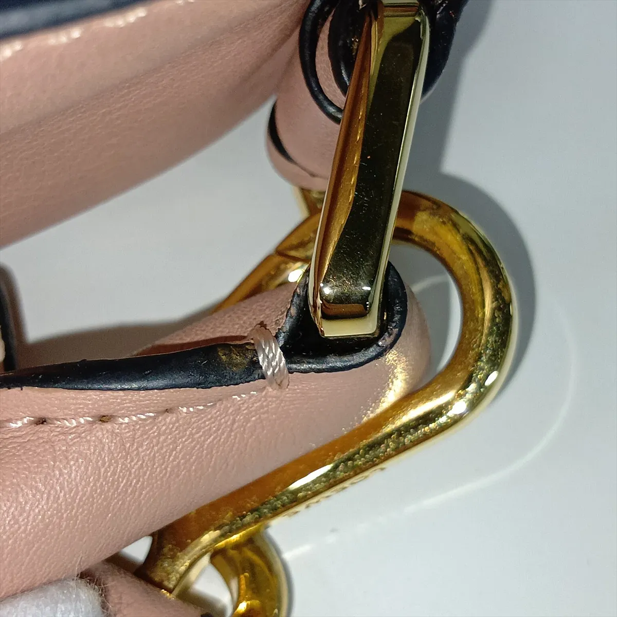 Puzzle Bag Small Leather Shoulder Bag Pink Beige — view 15