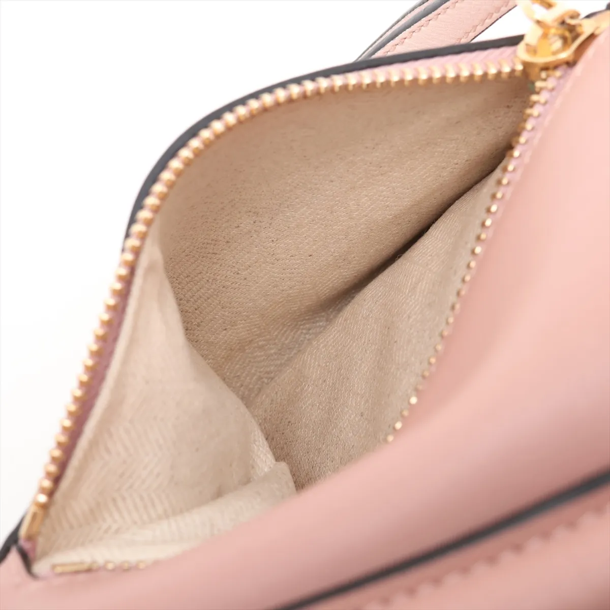 Puzzle Bag Small Leather Shoulder Bag Pink Beige — view 10