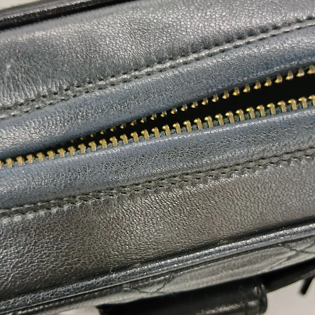 Matelassé Lambskin Chain Shoulder Bag with Fringe, Black with Gold Hardware, Item No. 1850399 — view 11