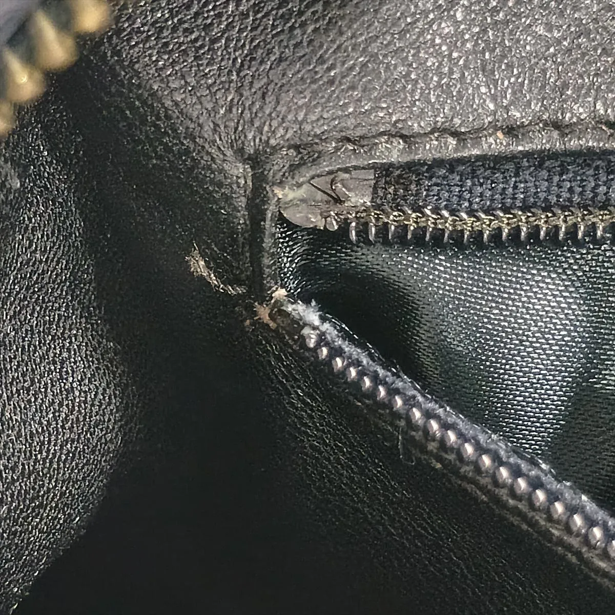 Matelassé Lambskin Chain Shoulder Bag with Fringe, Black with Gold Hardware, Item No. 1850399 — view 12