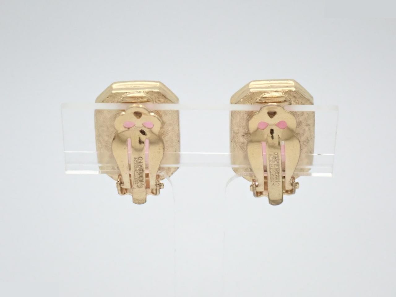 Earrings with colored stones — view 2